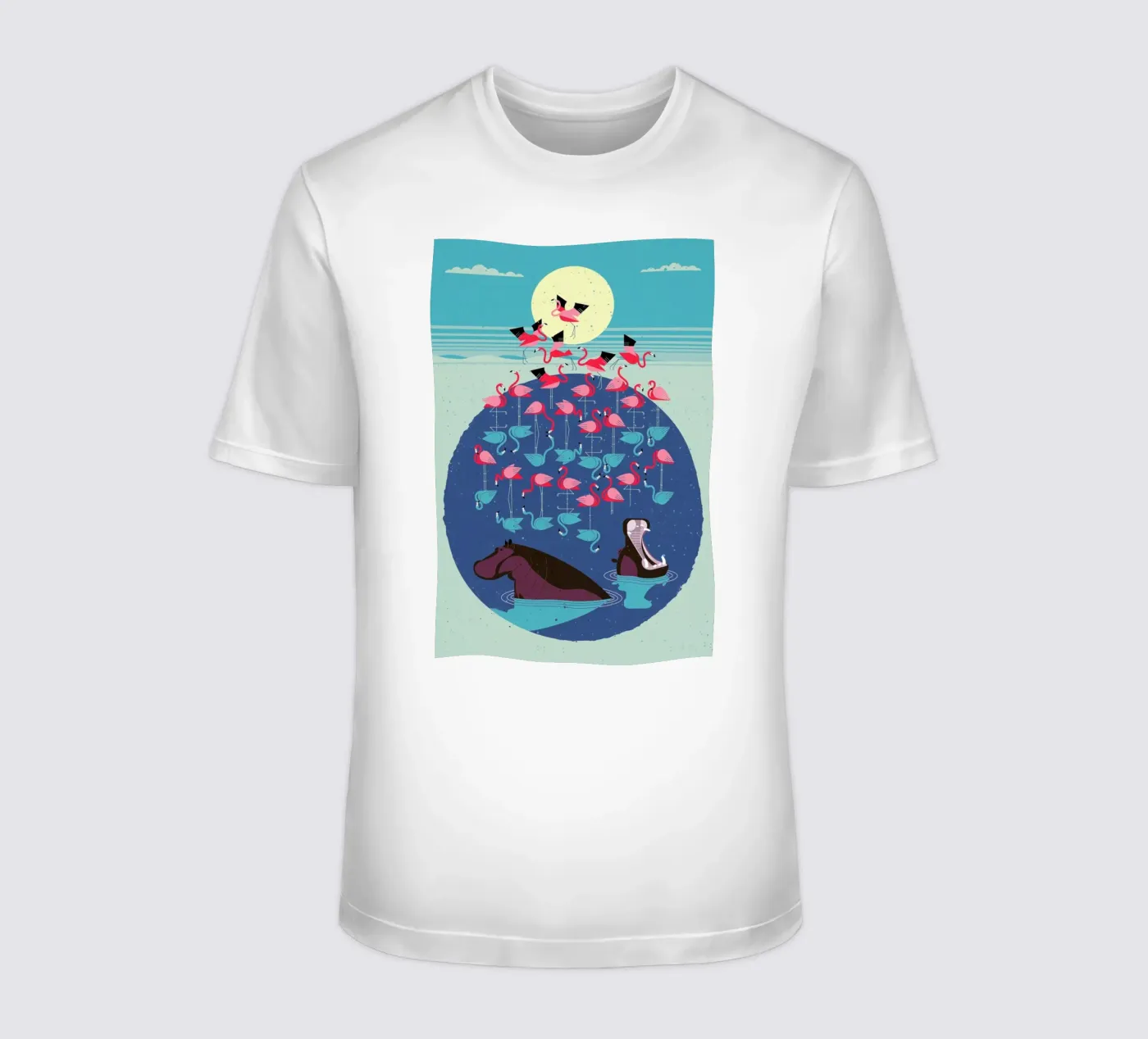 Flamingos t-shirt da Dieter Braun
