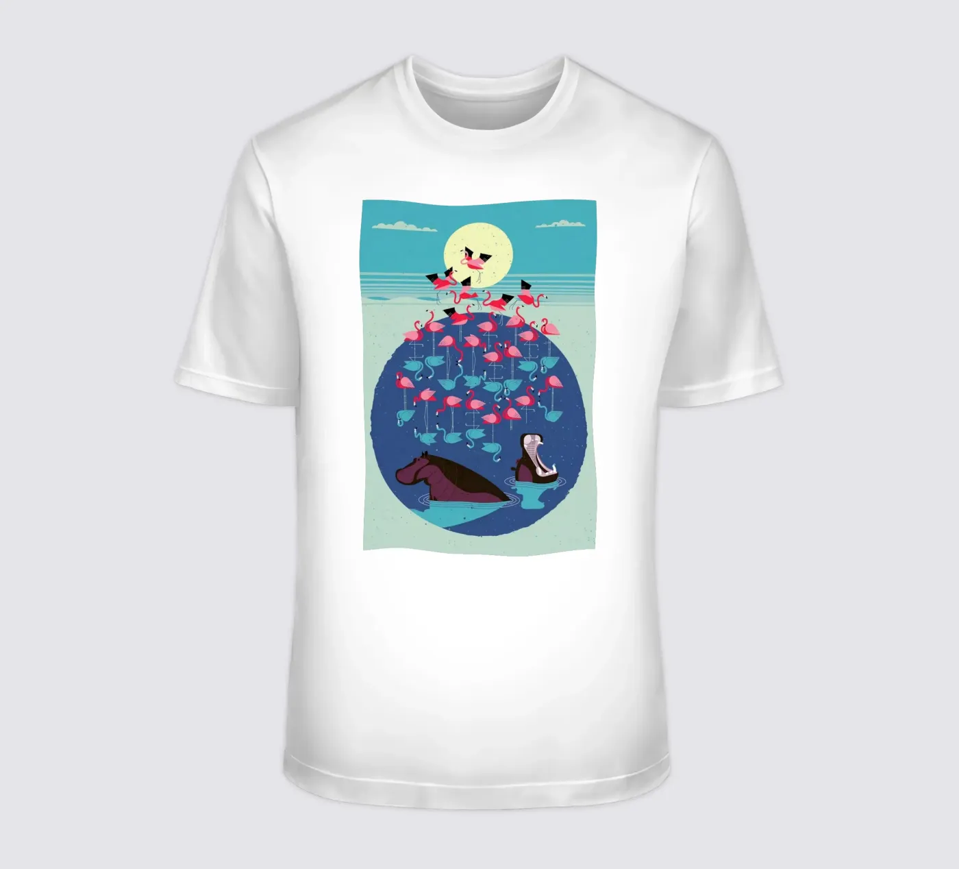 Flamingos t-shirt da Dieter Braun