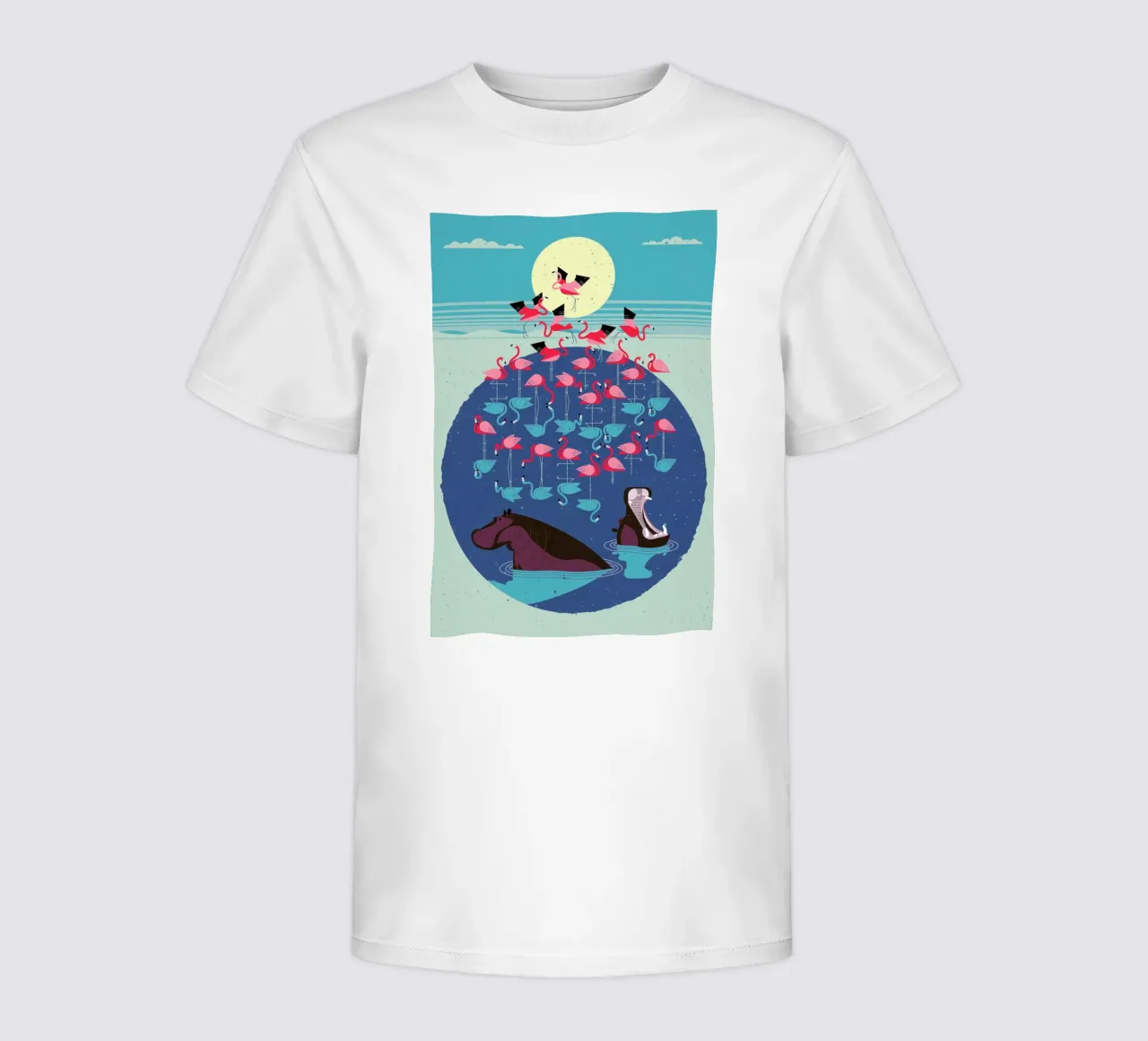 Flamingos kinder t-shirt van Dieter Braun