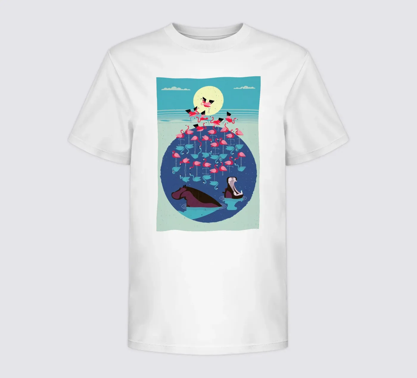 Flamingos kinder t-shirt van Dieter Braun