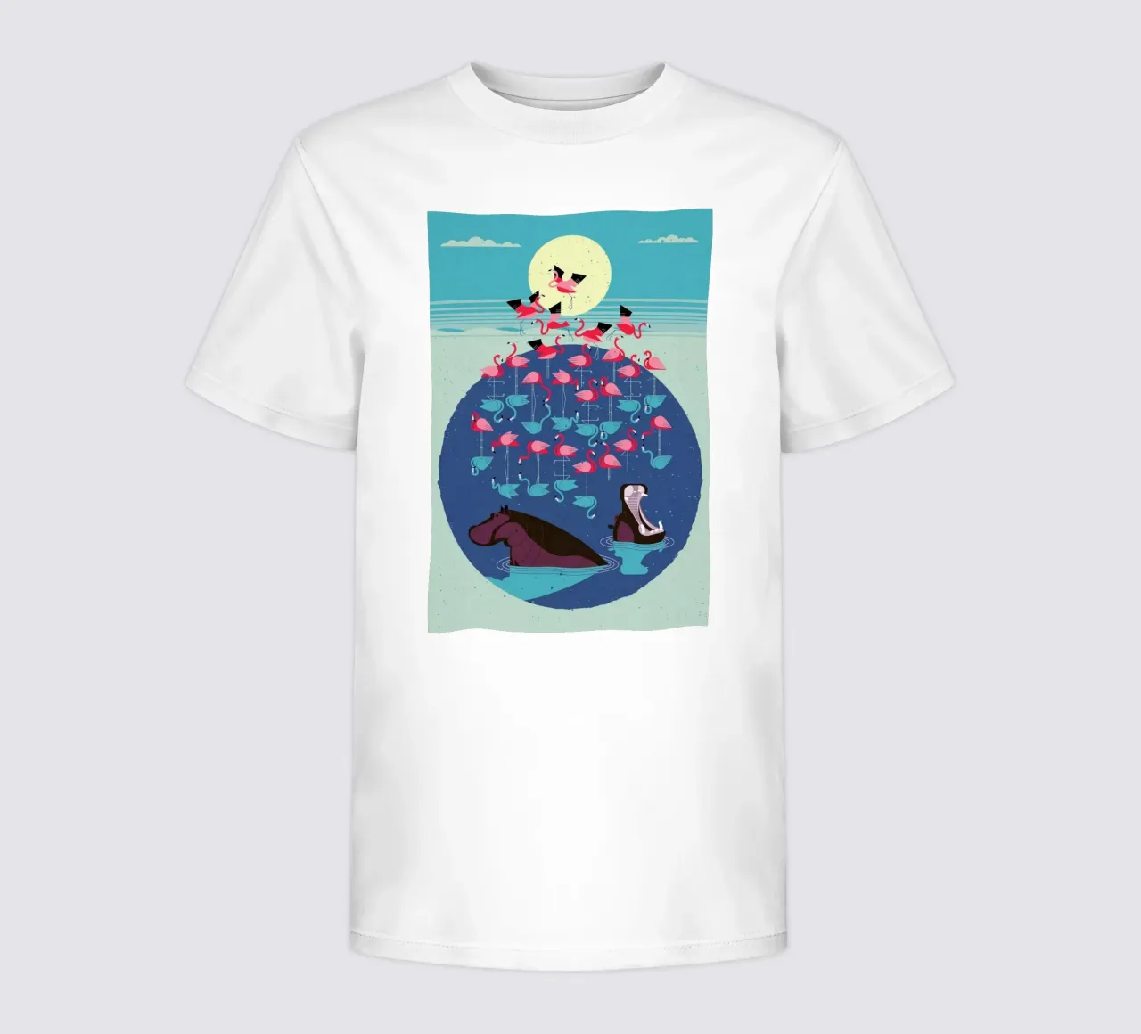 Flamingos kinder t-shirt van Dieter Braun