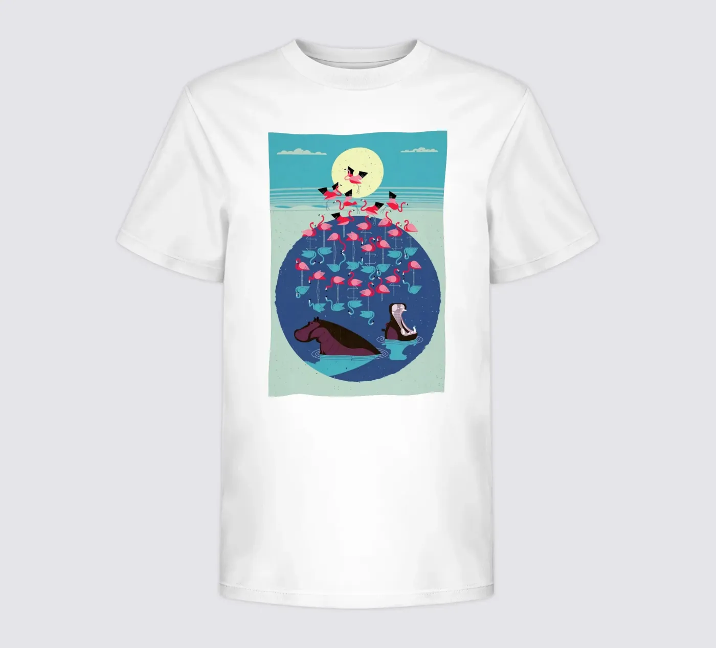 Flamingos t-shirt bambini da Dieter Braun