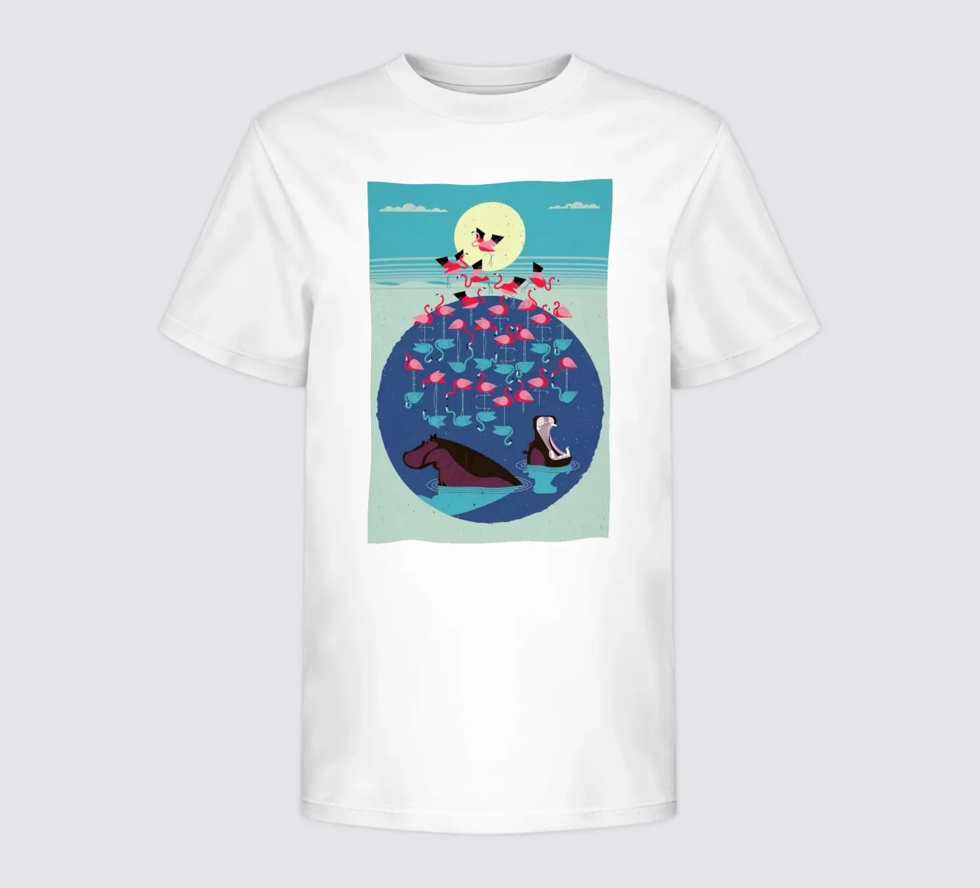 Flamingos kinder t-shirt van Dieter Braun