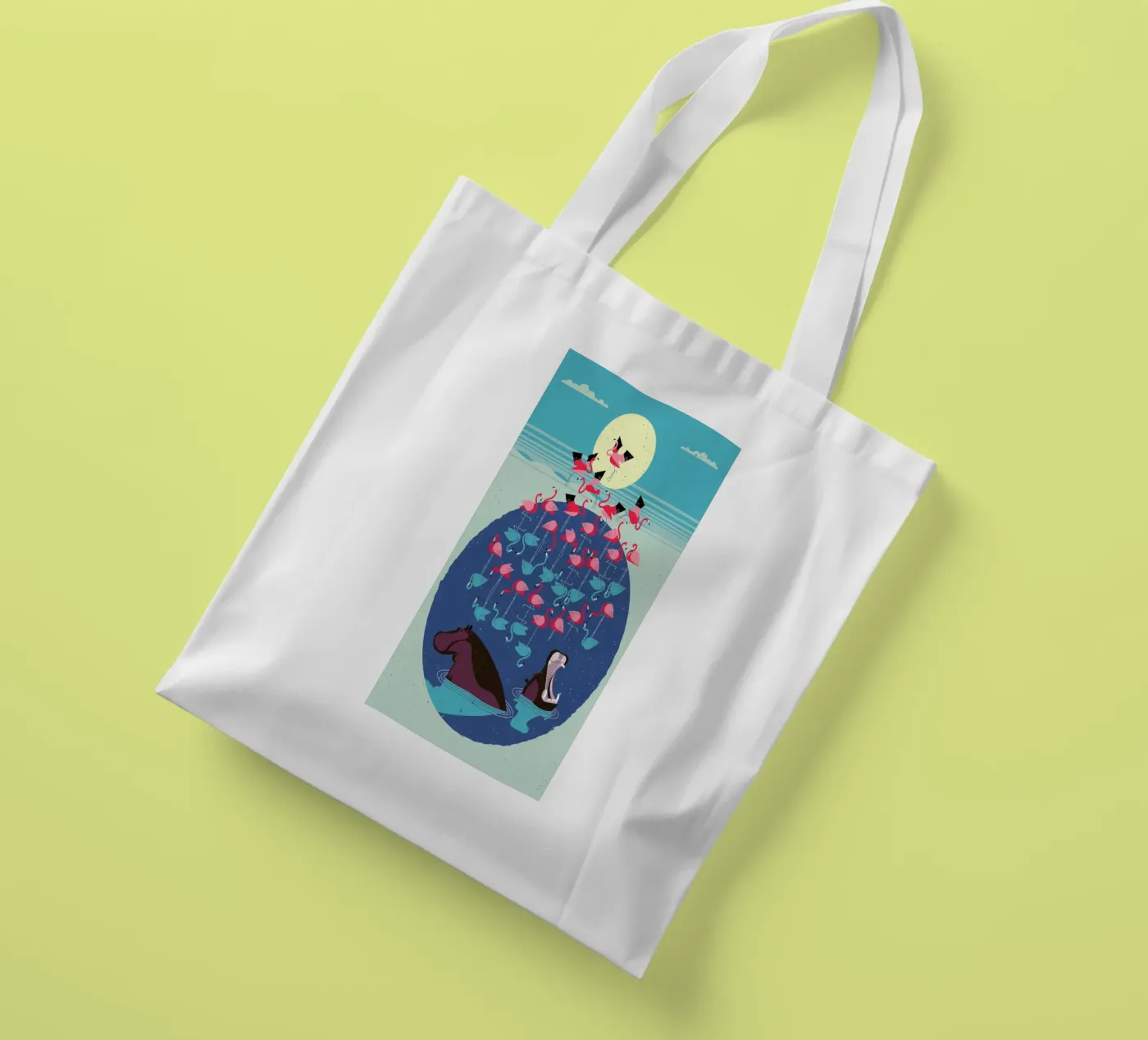Flamingos tote bag by Dieter Braun