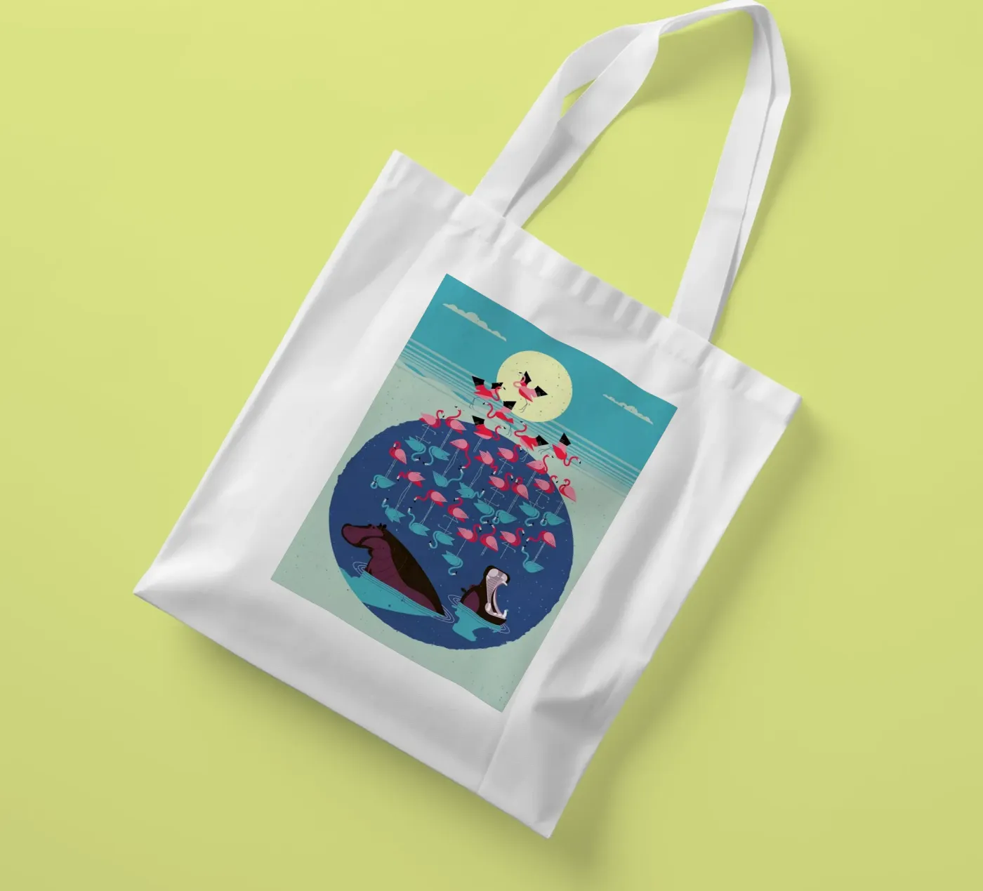 Flamingos tote bag by Dieter Braun
