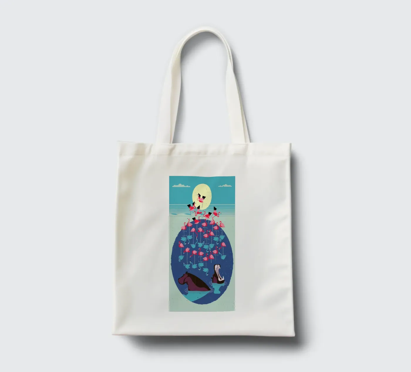 Flamingos tote bag by Dieter Braun