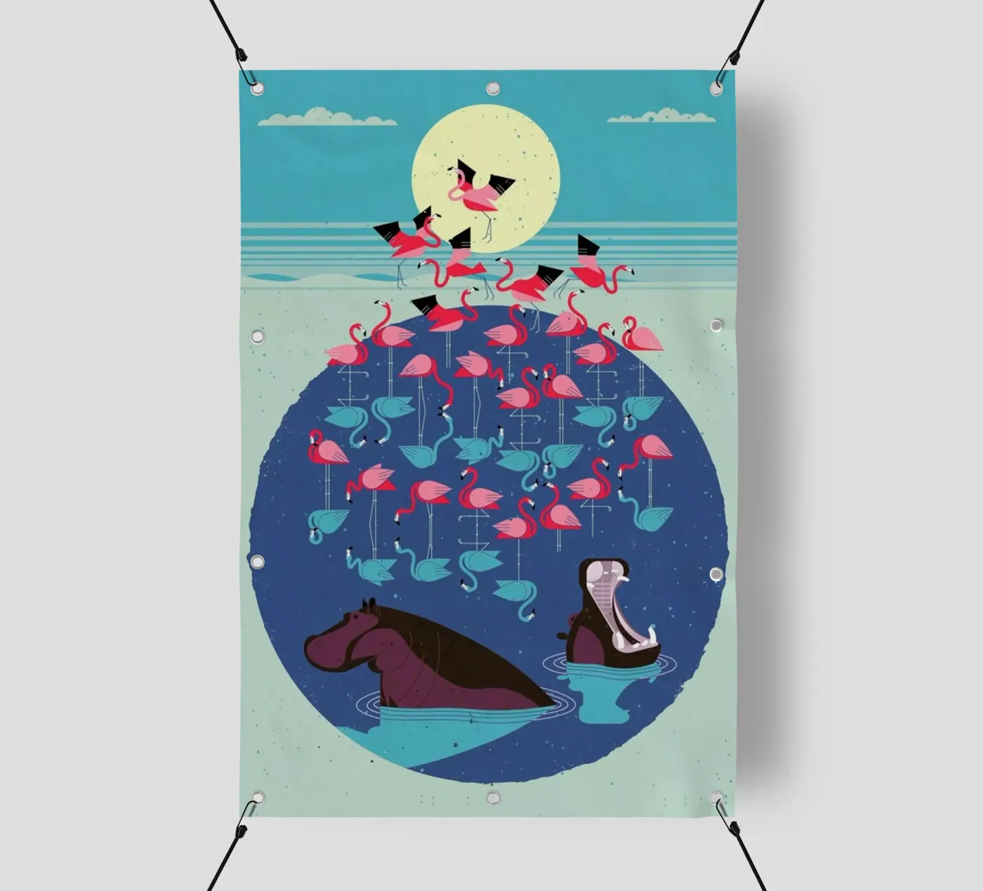 Flamingos PVC Plane von Dieter Braun