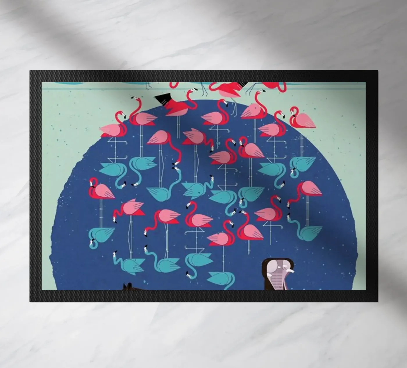 Flamingos paillasson de Dieter Braun