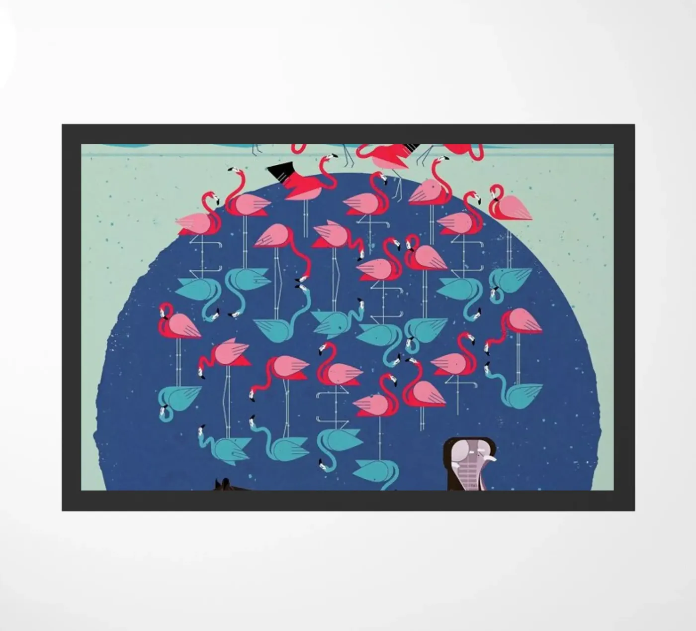 Flamingos paillasson de Dieter Braun