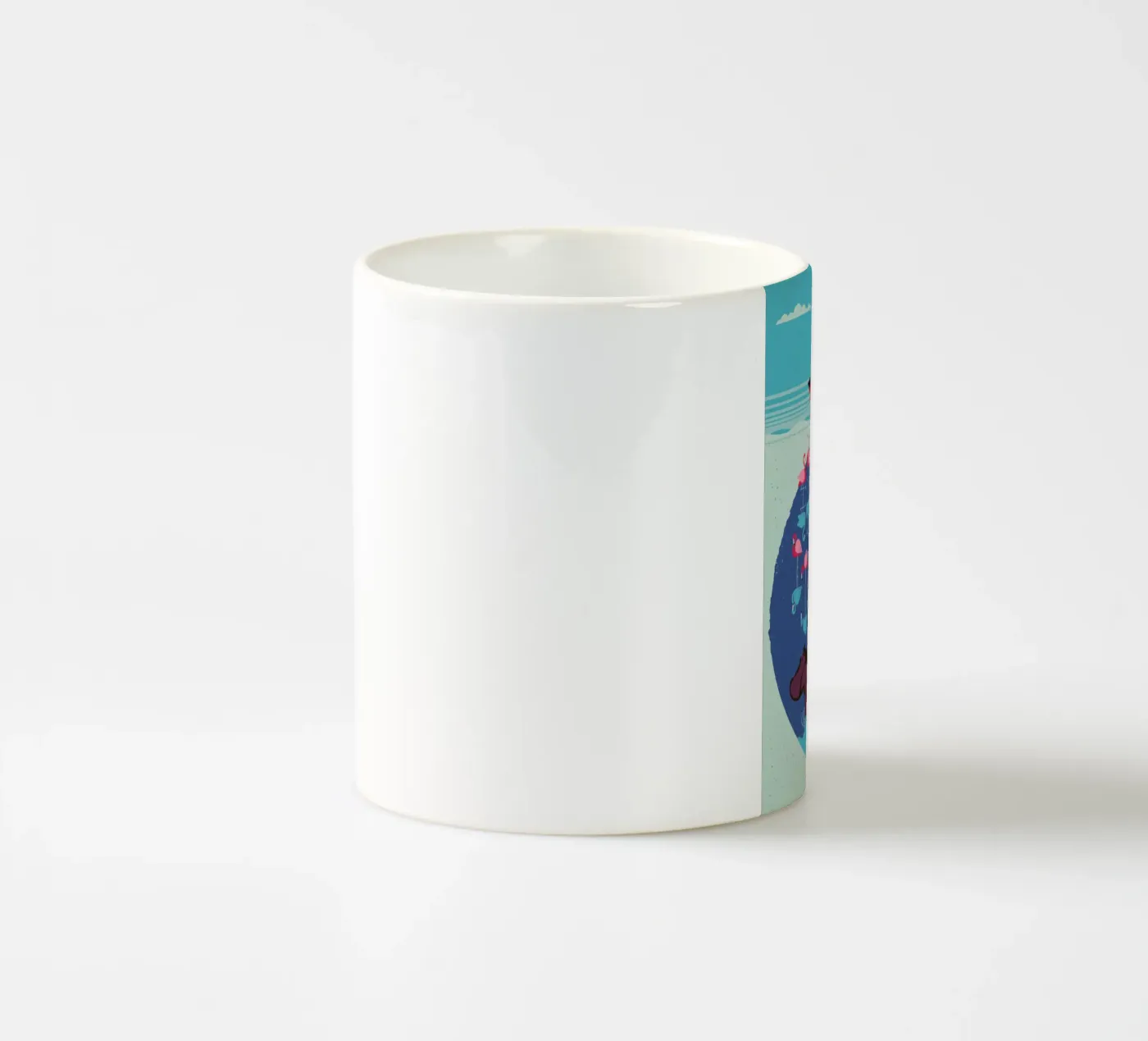 Flamingos ceramic mug by Dieter Braun