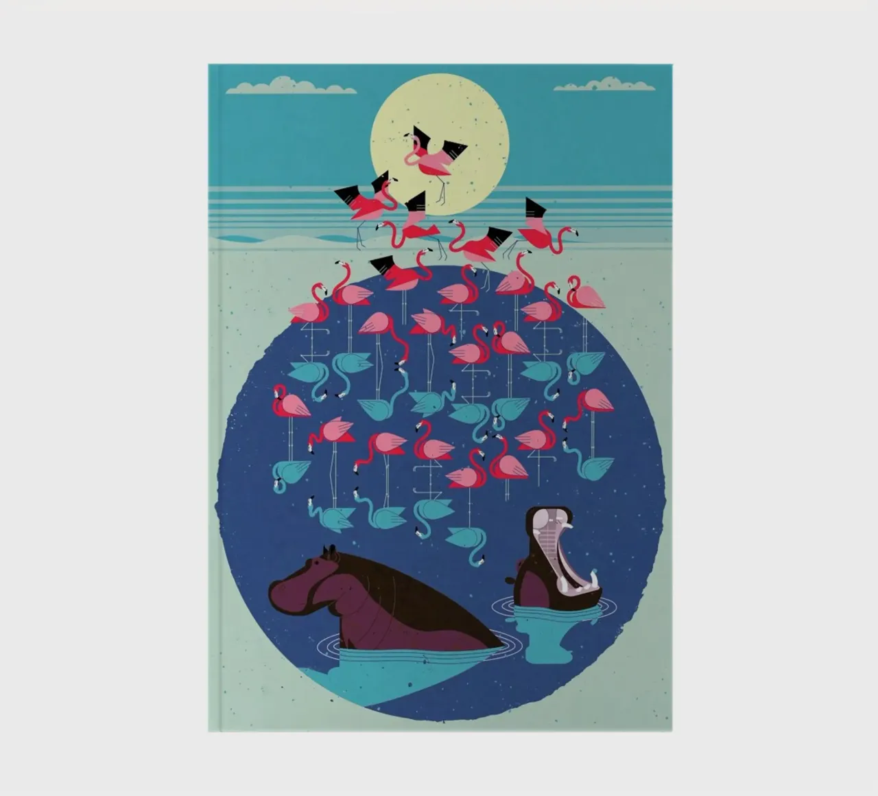 Flamingos notebook by Dieter Braun