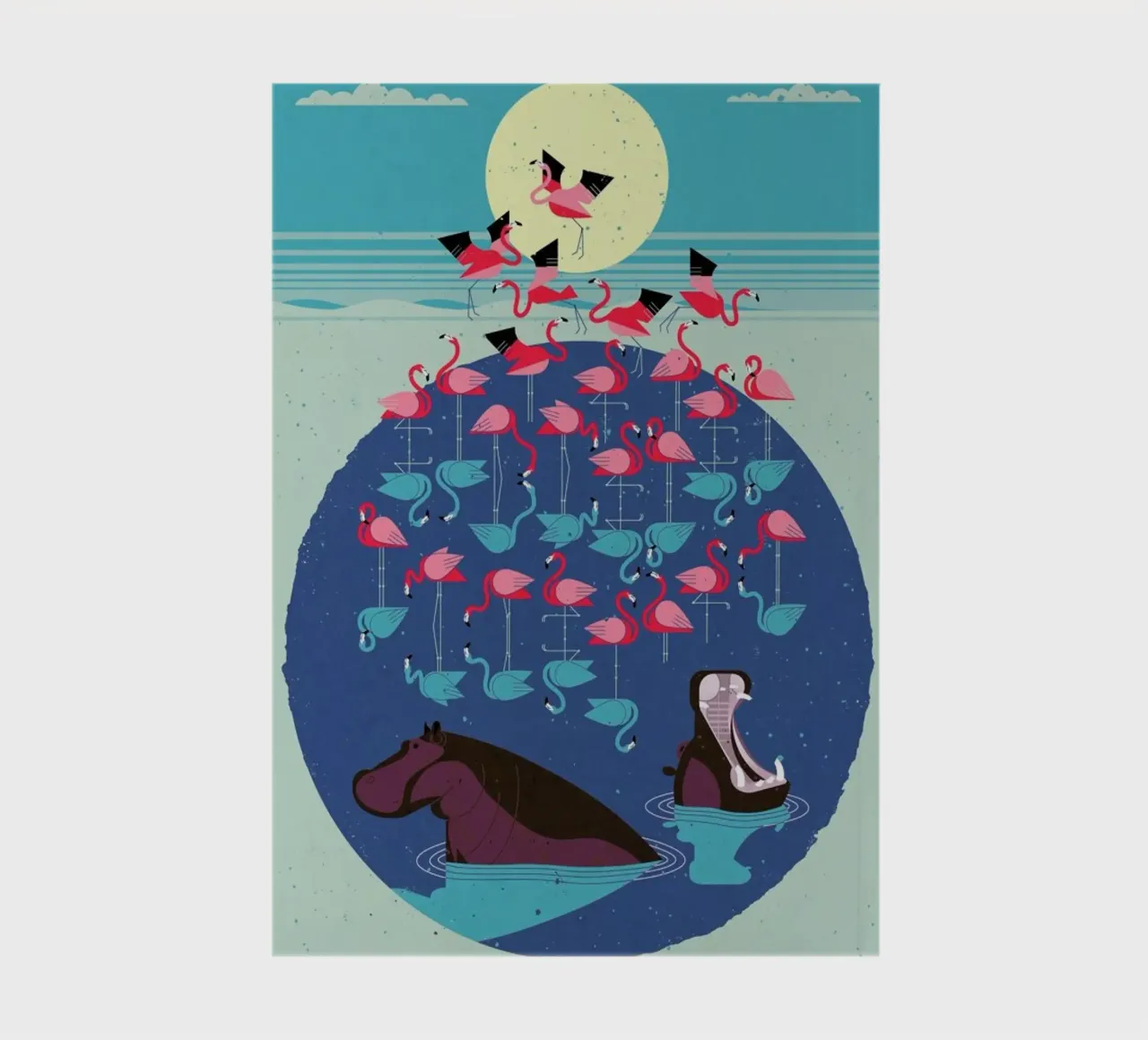 Flamingos notebook by Dieter Braun