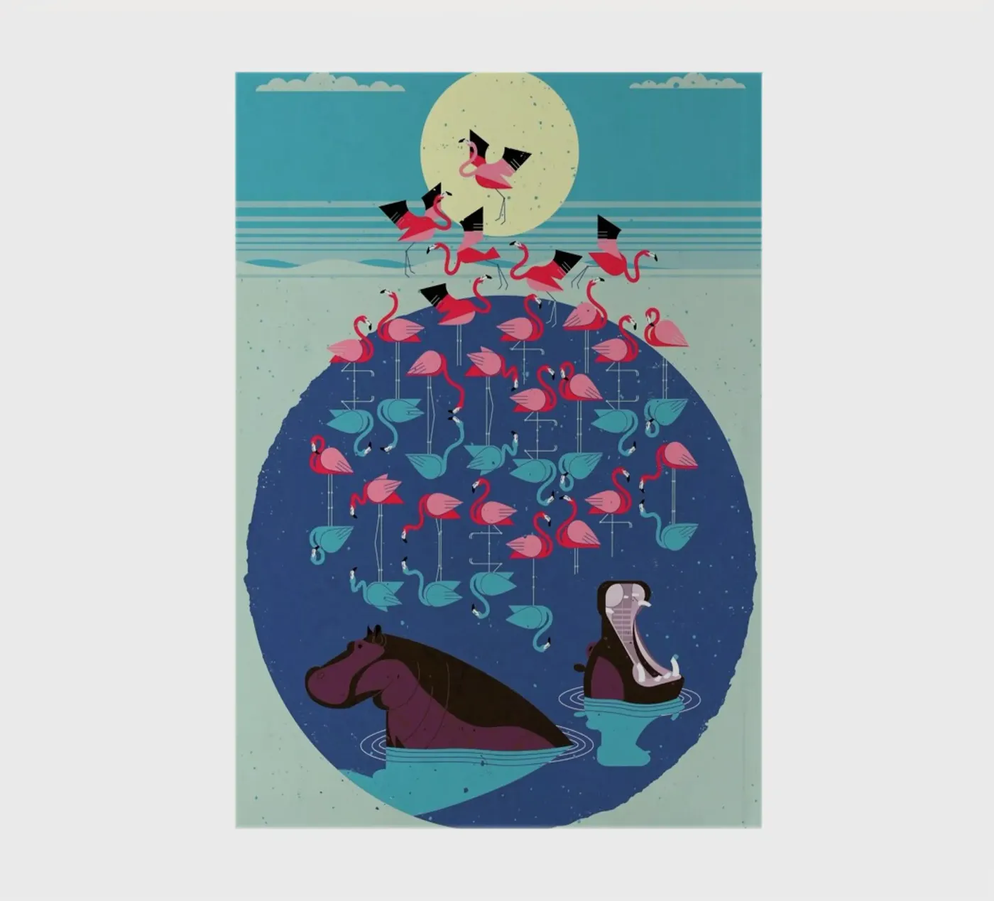 Flamingos notitieboek van Dieter Braun