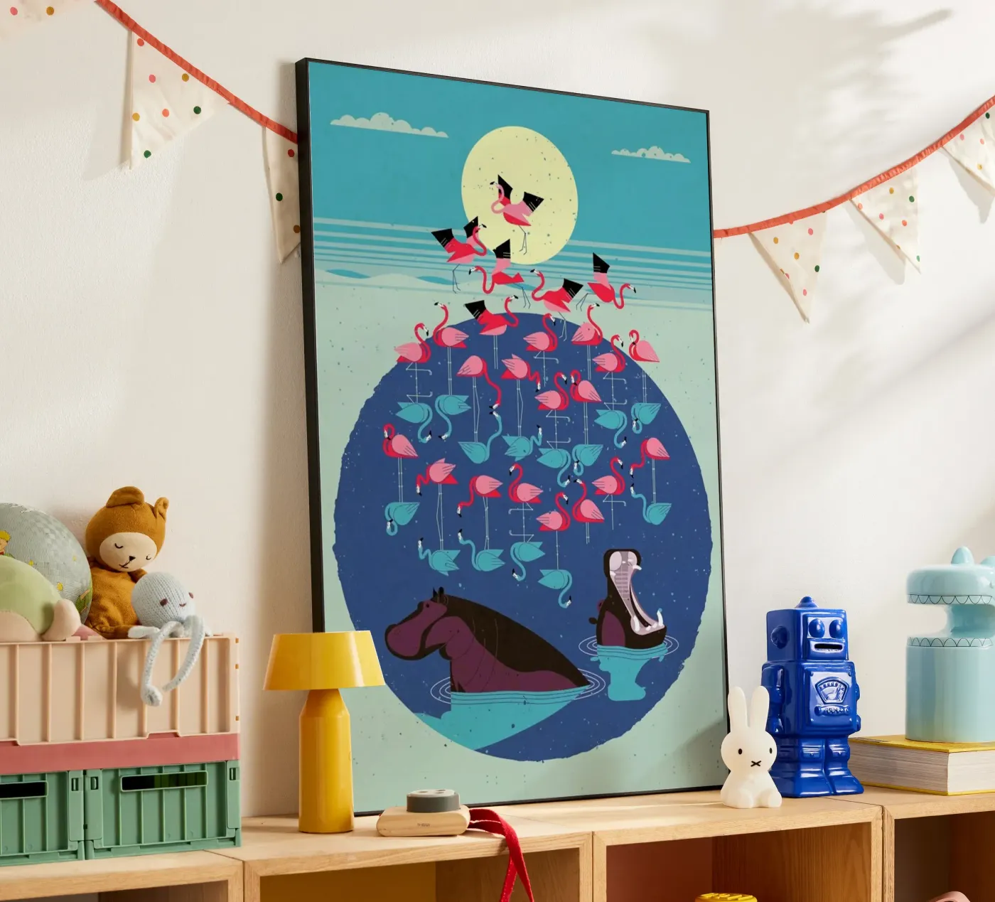 Flamingos forex-plaat van Dieter Braun