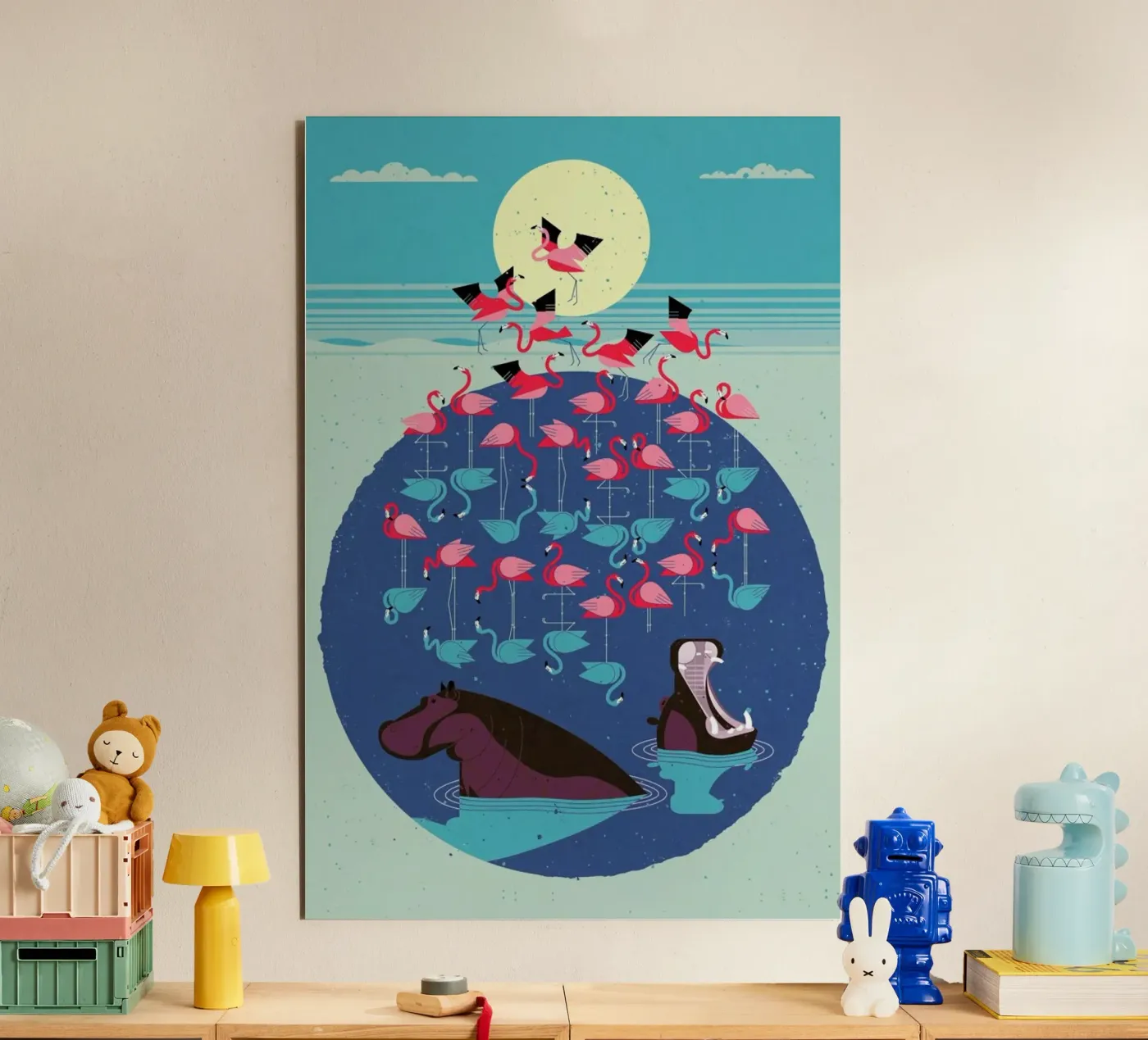 Flamingos forex-plaat van Dieter Braun