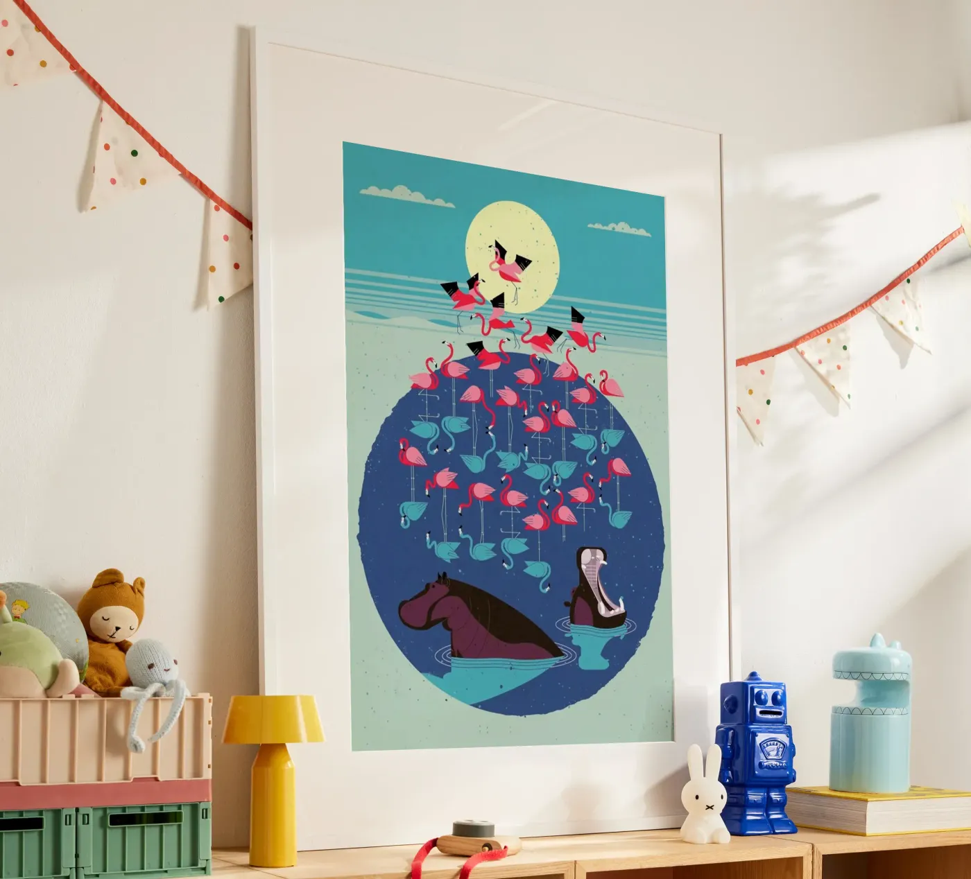 Flamingos Poster von Dieter Braun
