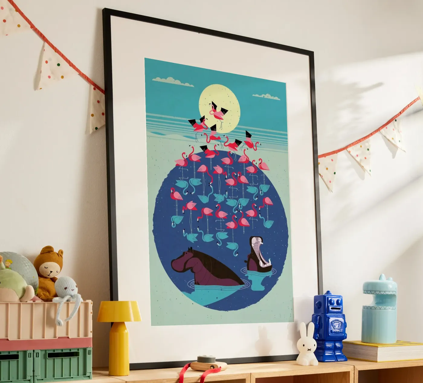 Flamingos Poster von Dieter Braun