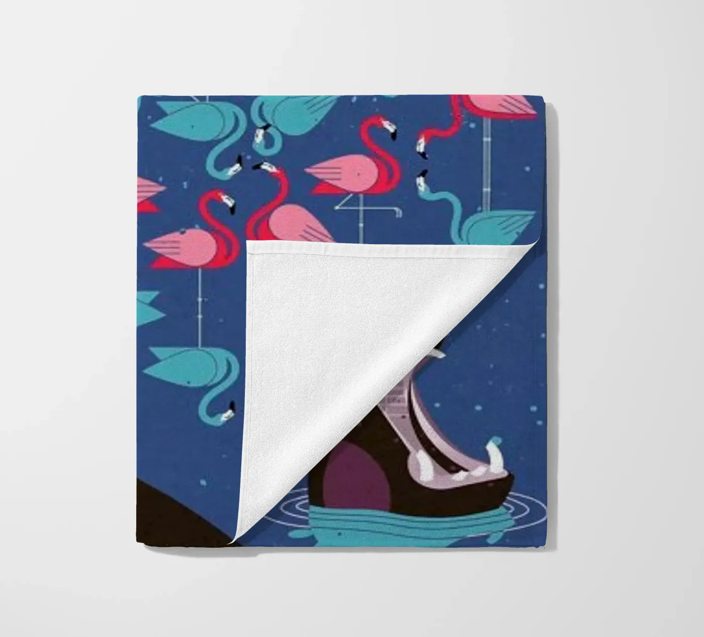 Flamingos strandhanddoek van Dieter Braun