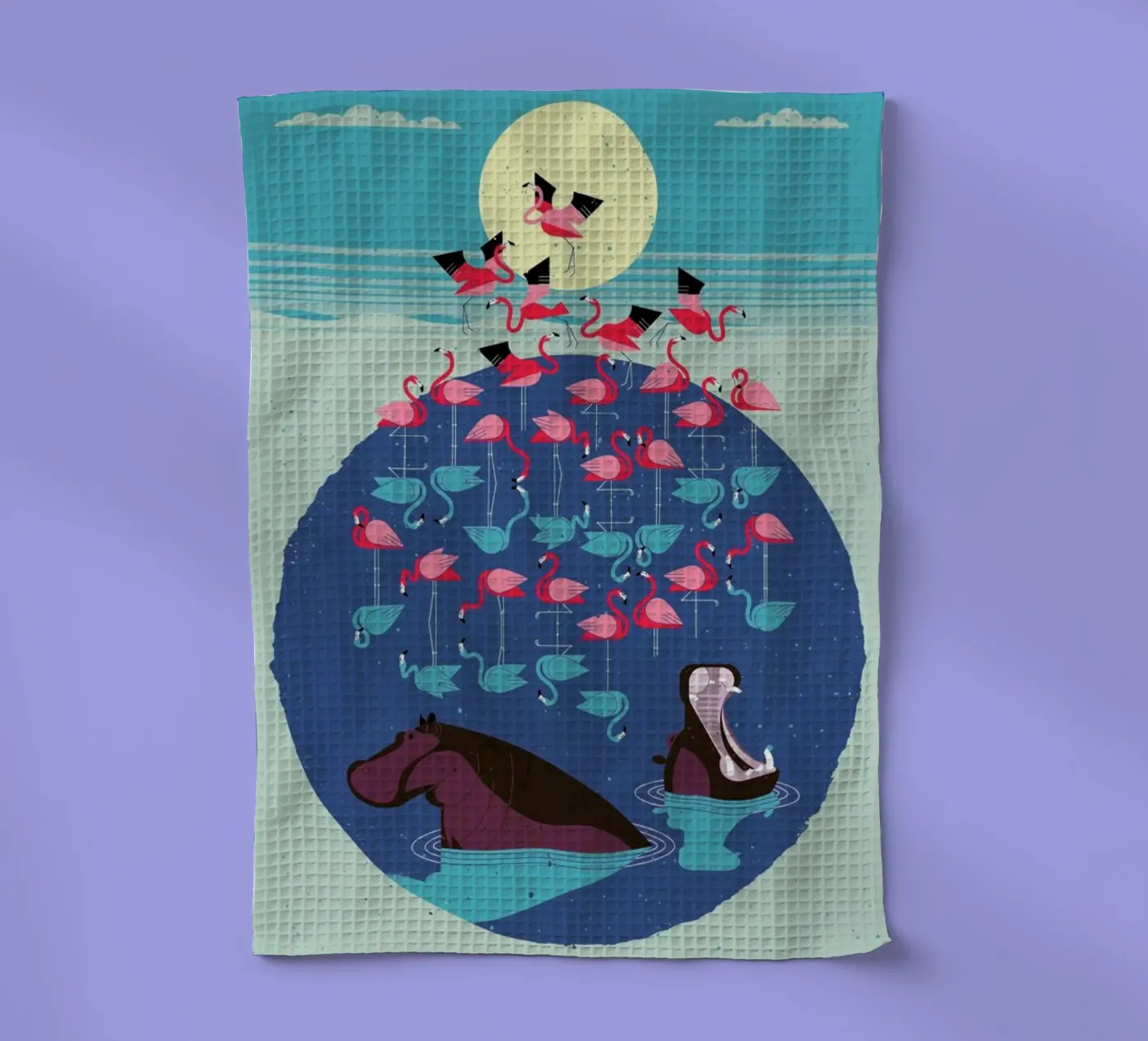 Flamingos Geschirrtuch von Dieter Braun