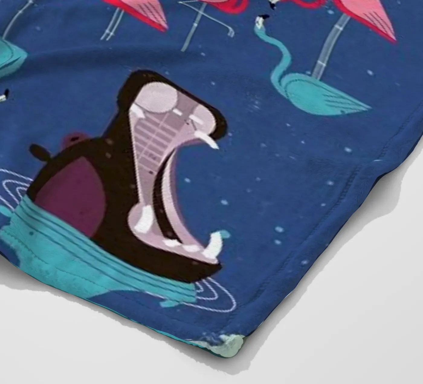 Flamingos Fleecedecke von Dieter Braun