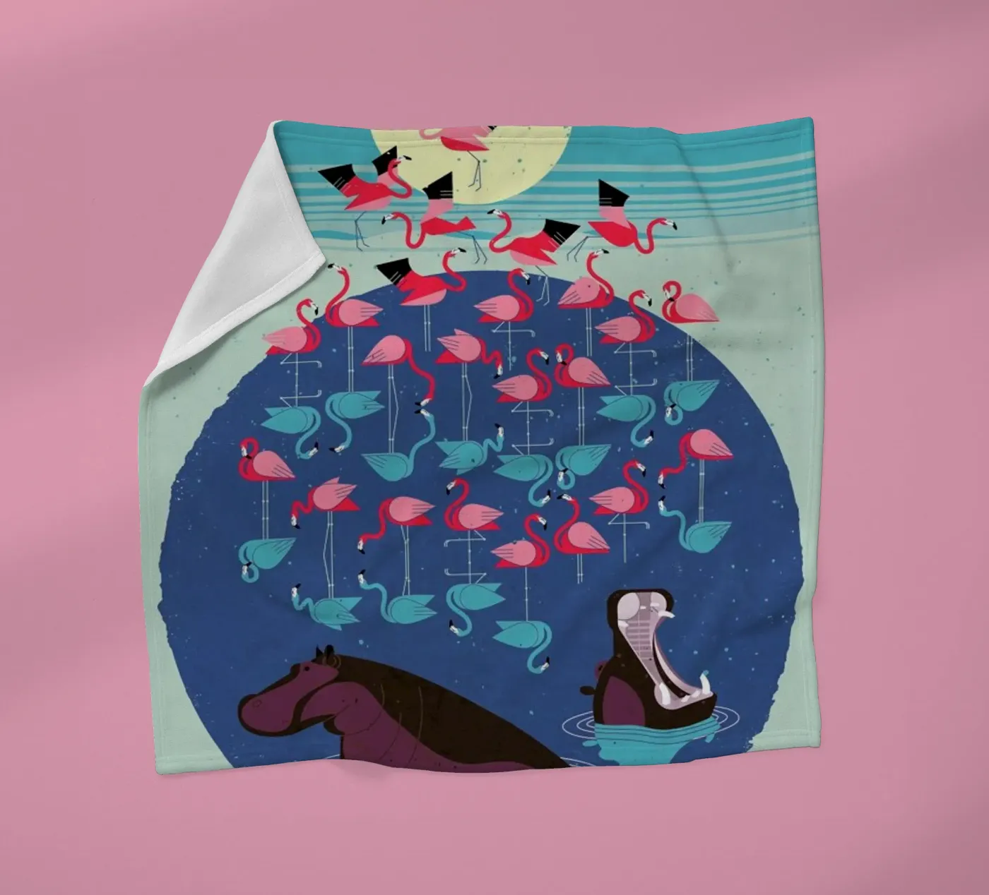 Flamingos plaid polaire de Dieter Braun