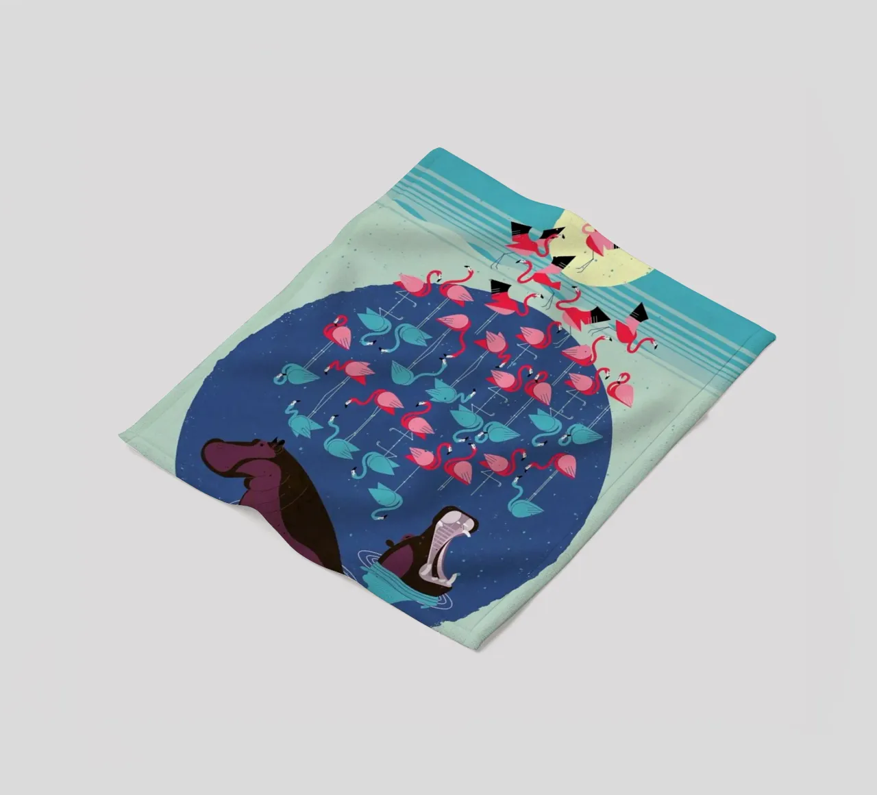 Flamingos coperta in pile da Dieter Braun