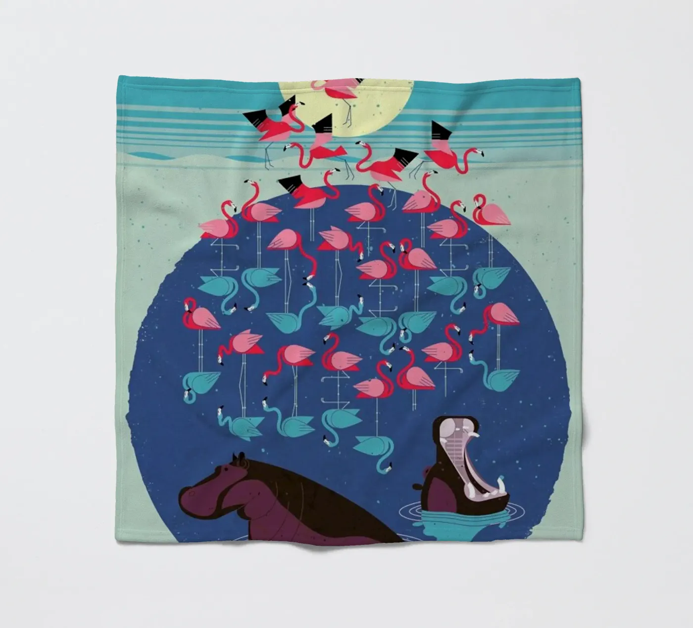 Flamingos plaid polaire de Dieter Braun