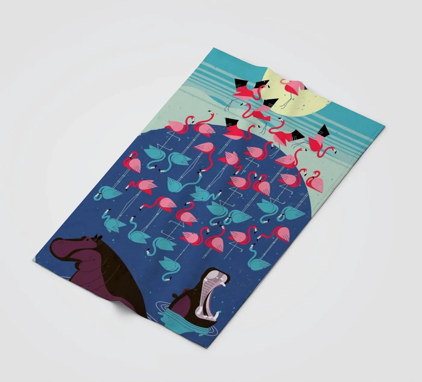 Flamingos Fleecedecke von Dieter Braun