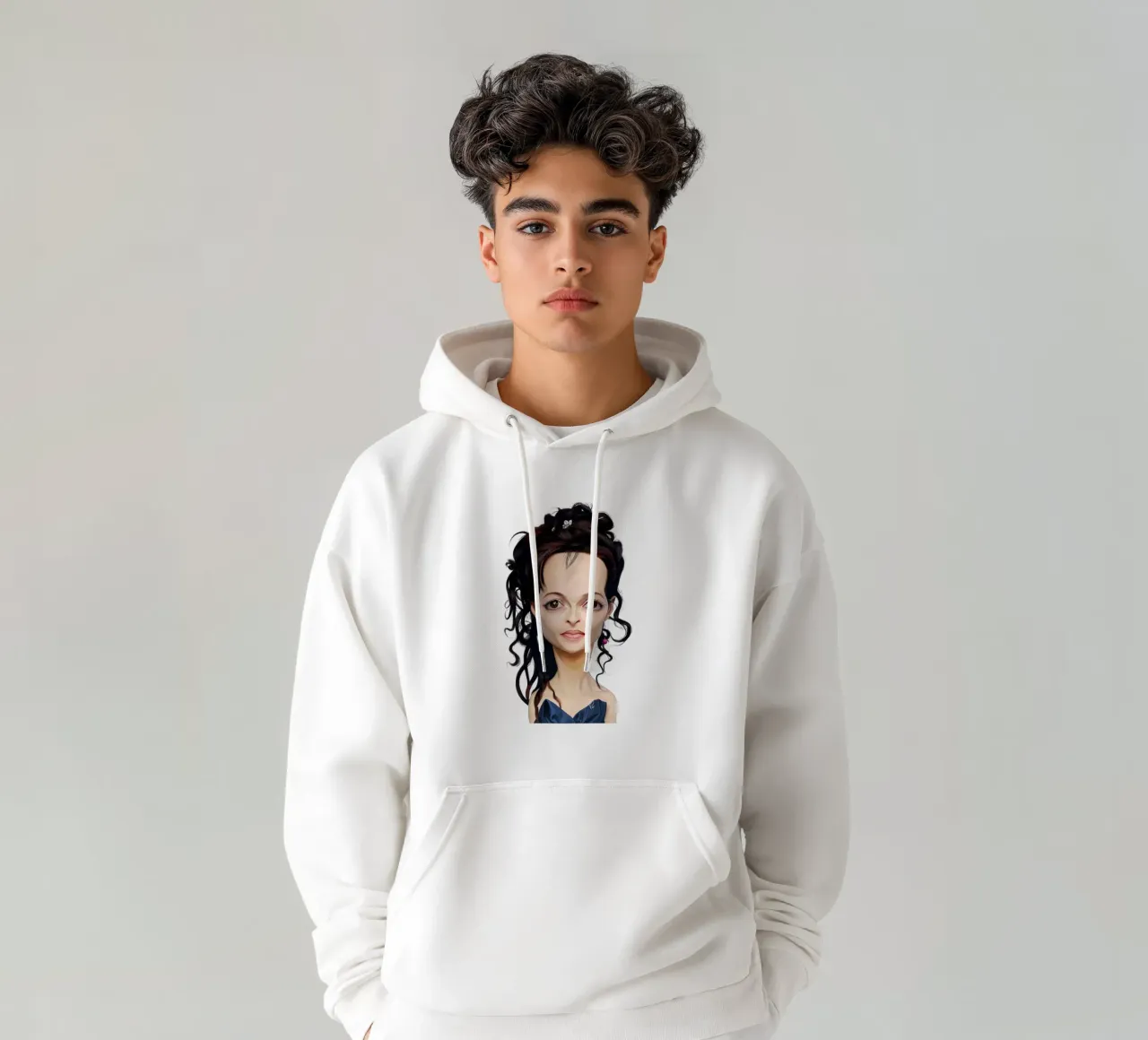 Helena Bonham Carter felpa con cappuccio da Rob Art | Illustration