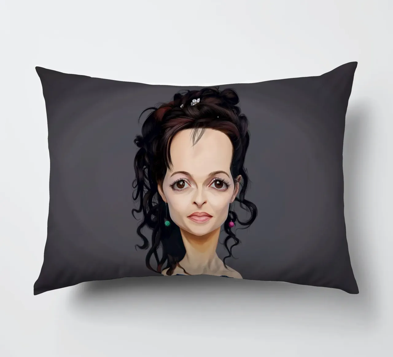 Helena Bonham Carter cuscino da Rob Art | Illustration