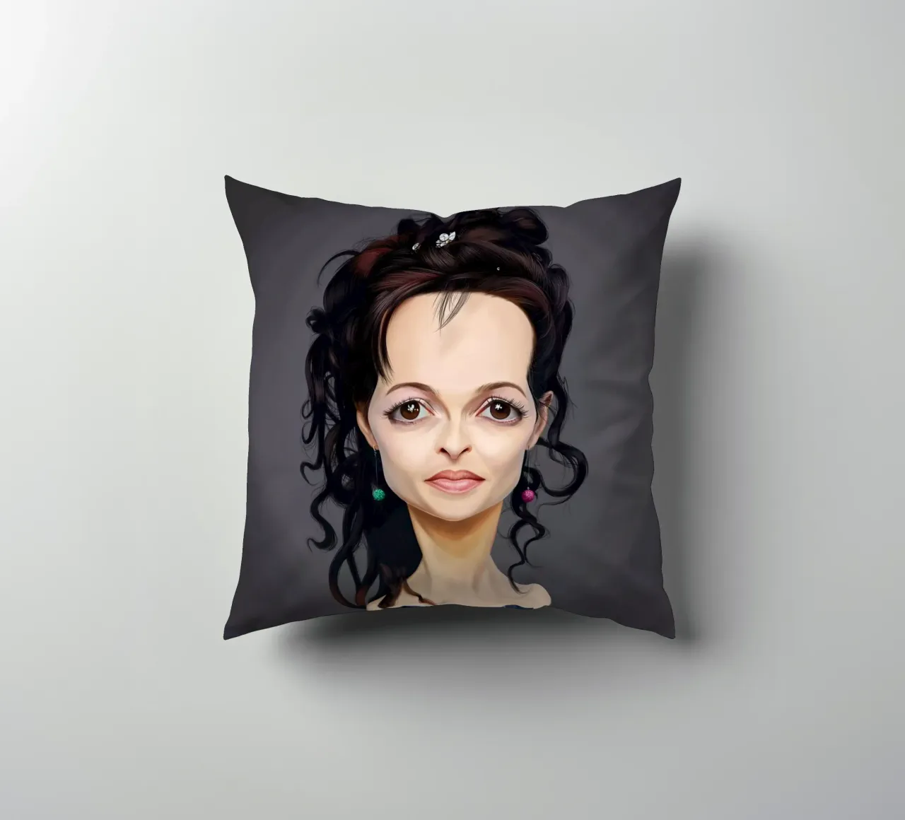 Helena Bonham Carter cuscino da Rob Art | Illustration