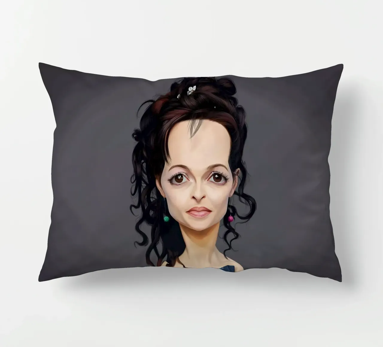 Helena Bonham Carter cuscino da Rob Art | Illustration