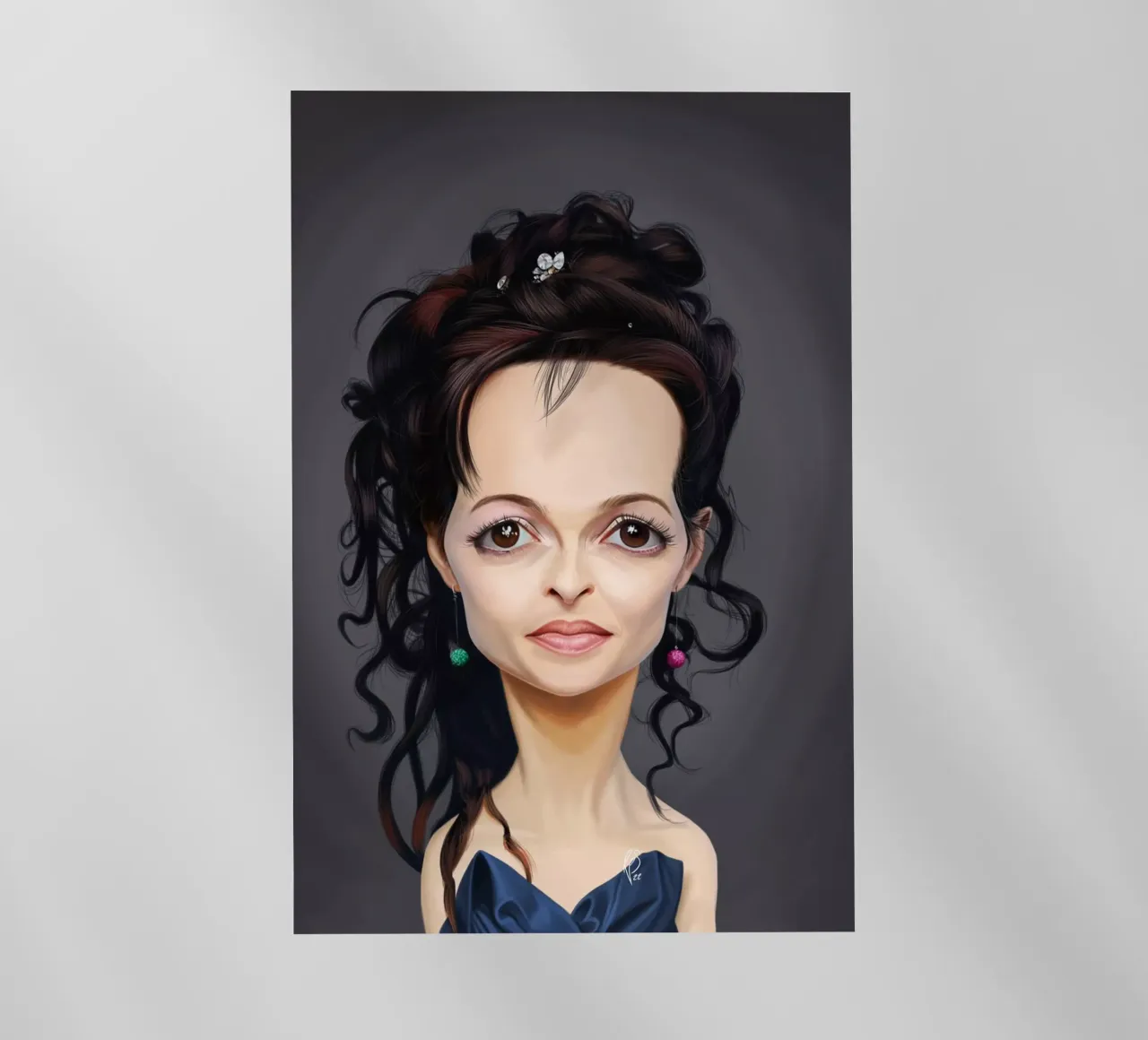 Helena Bonham Carter pellicola backlit da Rob Art | Illustration