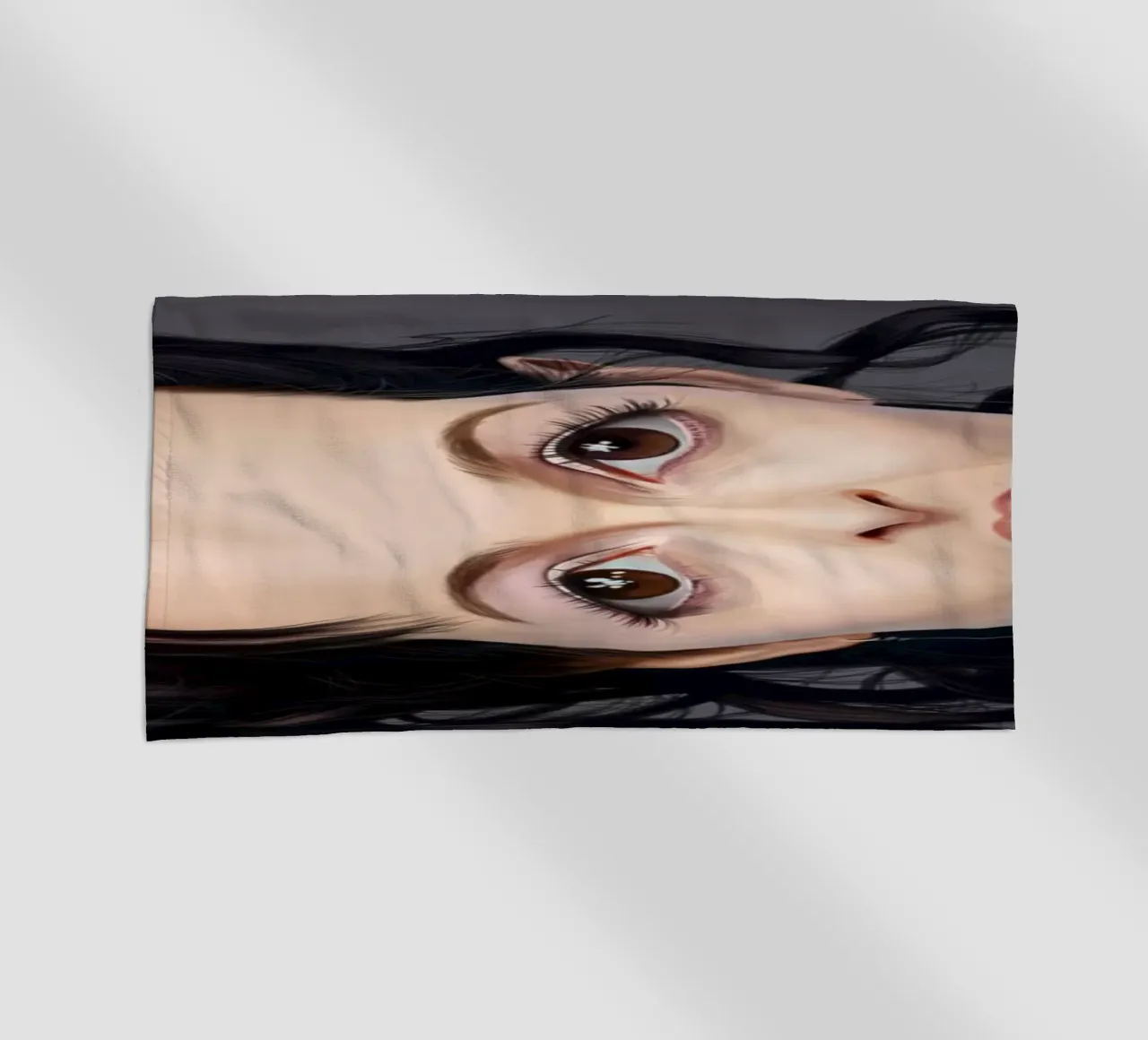 Helena Bonham Carter beach towel by Rob Art | Illustration