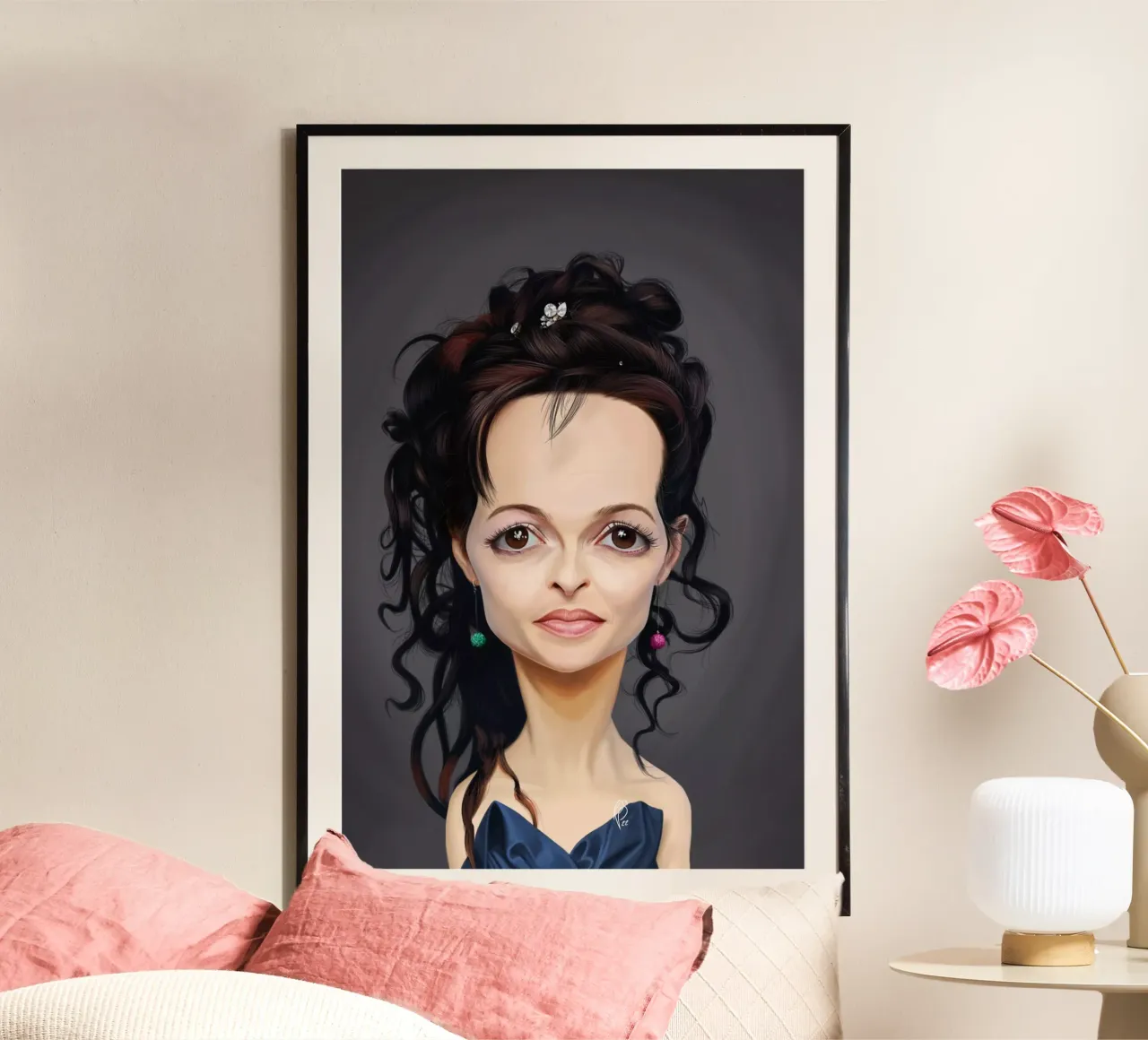 Helena Bonham Carter carta hahnemühle da Rob Art | Illustration