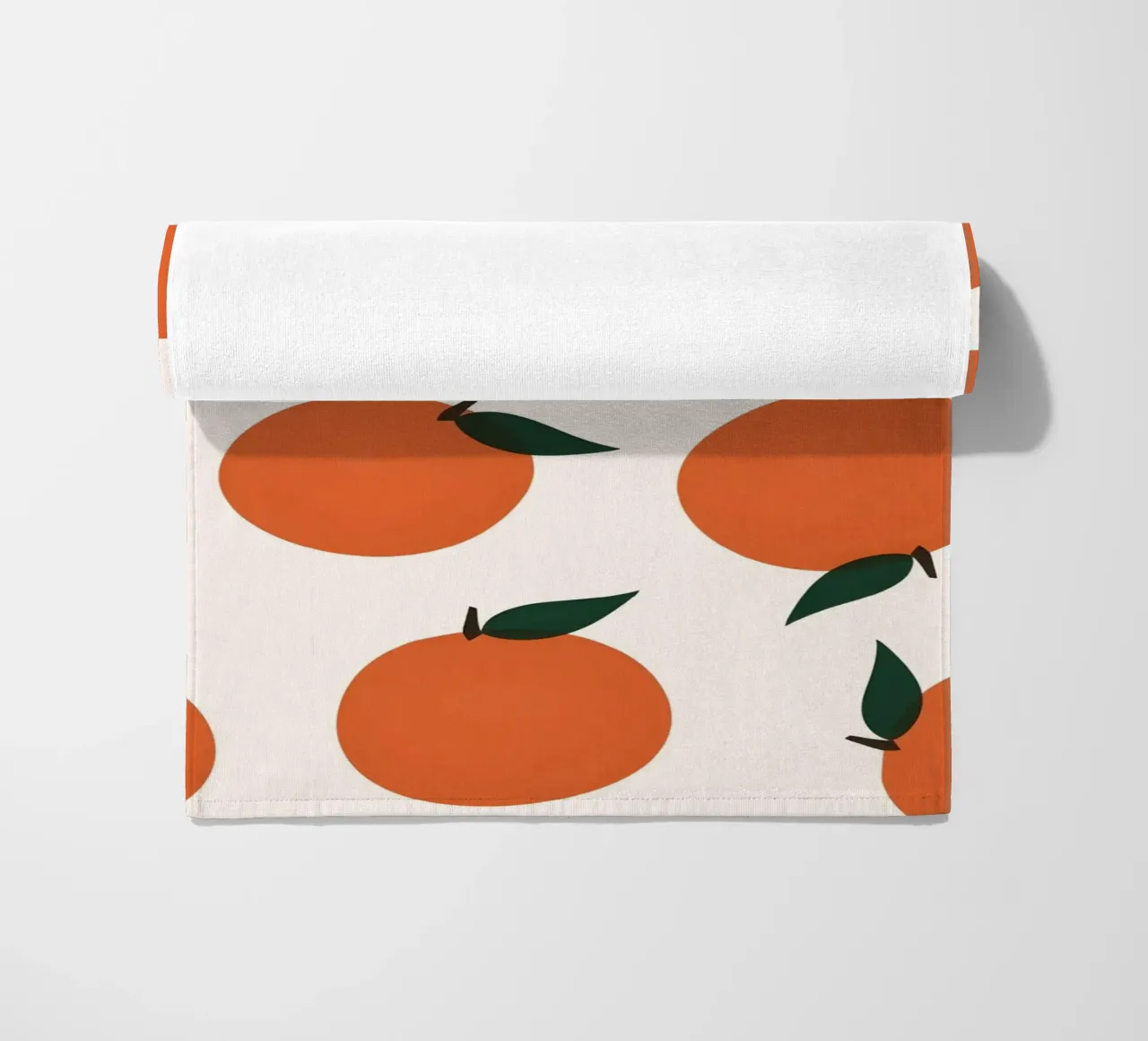 Poster minimalista con motivo arancione - Arte murale botanica moderna telo mare da NorwesClub