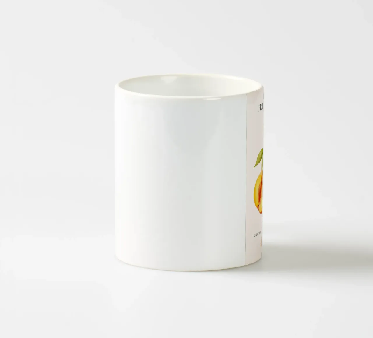 Poster del mercato della frutta di albicocca - Acquerello botanico - Kit tazza in ceramica da NorwesClub