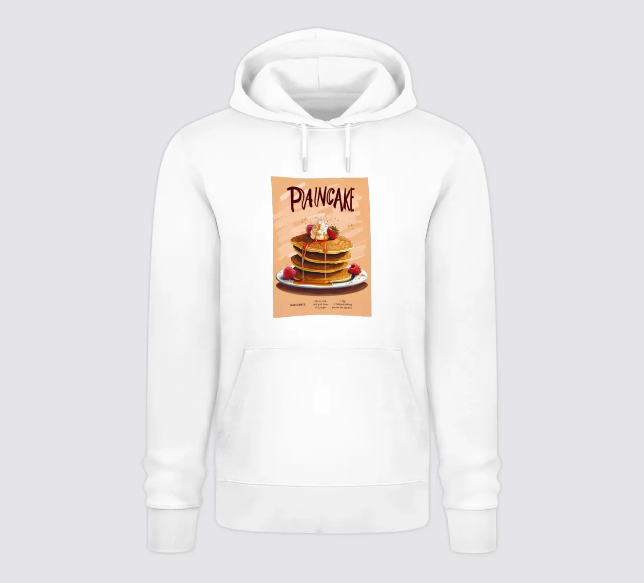 Poster da cucina con ricetta per pancake - Arte da parete per una deliziosa colazione felpa con cappuccio da NorwesClub