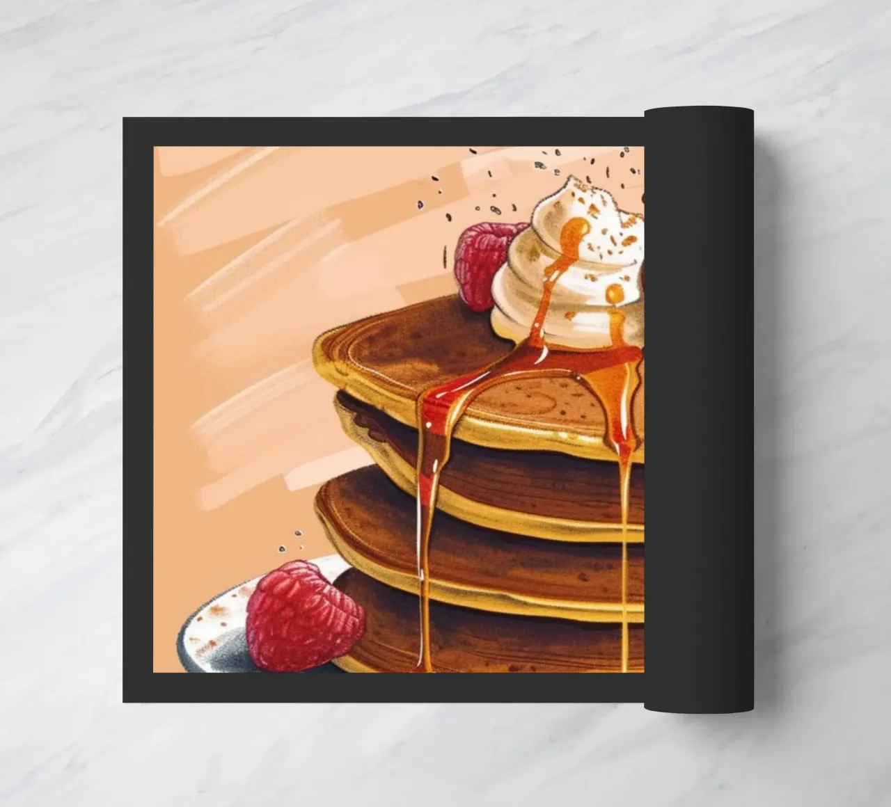 Poster da cucina con ricetta per pancake - Arte da parete per una deliziosa colazione zerbino da NorwesClub