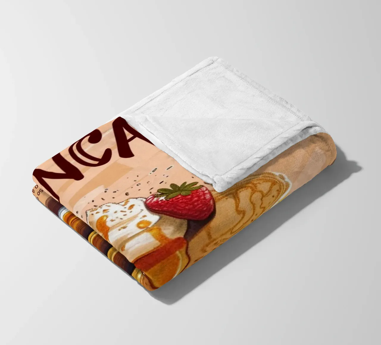 Poster da cucina con ricetta per pancake - Arte da parete per una deliziosa colazione coperta in pile da NorwesClub
