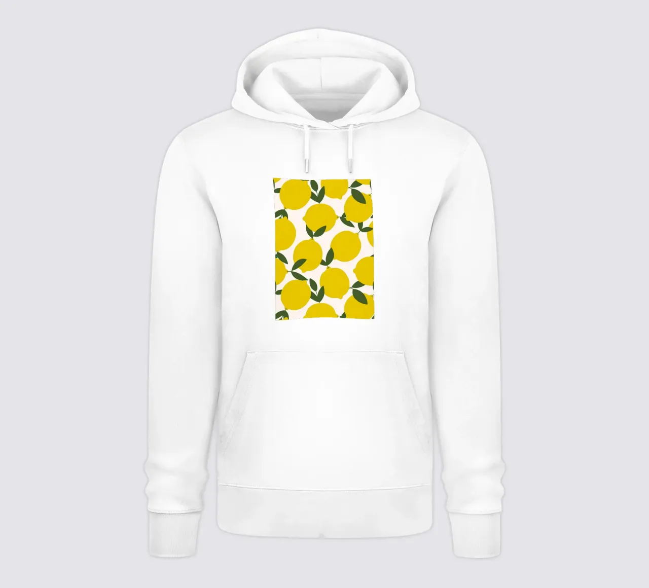 Poster à motif de citron vibrant - Art mural botanique piquant sweat à capuche de NorwesClub