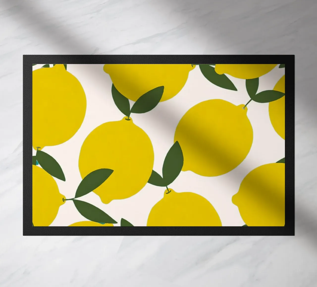 Poster con motivo a limone vibrante - arte murale botanica e vivace zerbino da NorwesClub