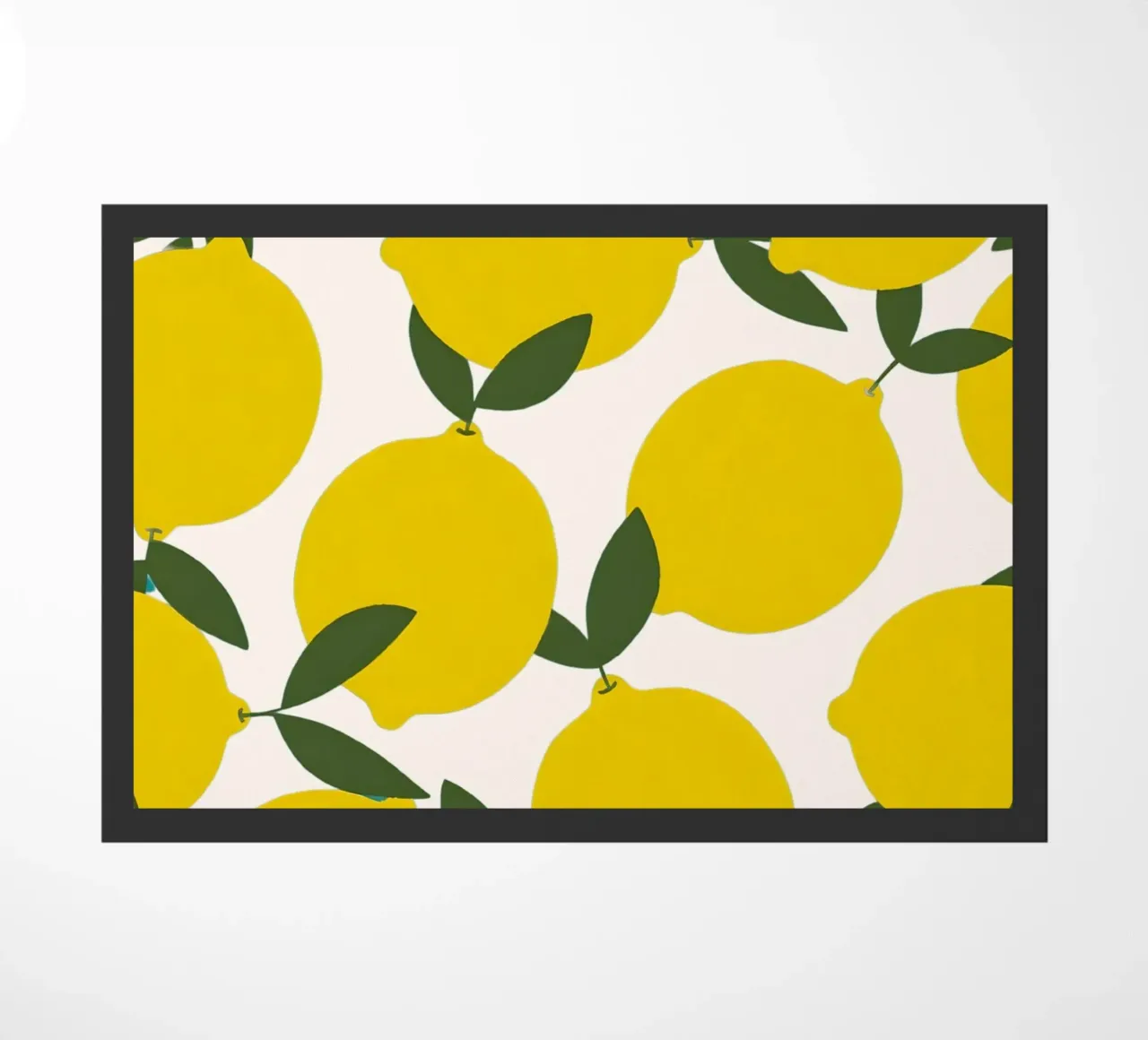 Poster con motivo a limone vibrante - arte murale botanica e vivace zerbino da NorwesClub