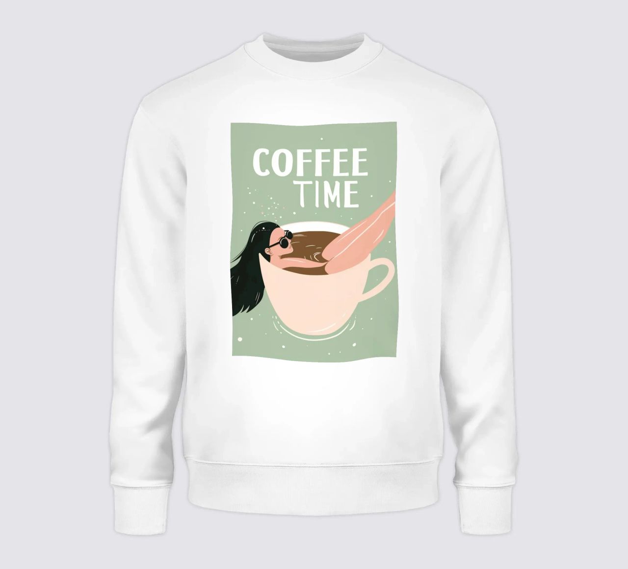 Stampa d'arte eccentrica "Coffee Time" - Divertente e rilassante per gli amanti del caffè felpa da NorwesClub