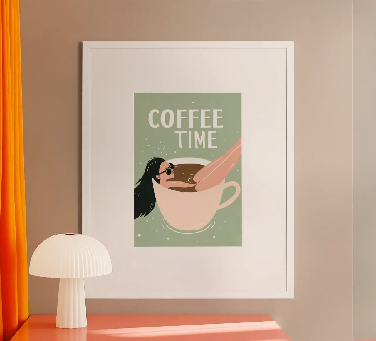 Impresión artística "Coffee Time" - Diversión y relax para los amantes del café hahnemühle de NorwesClub