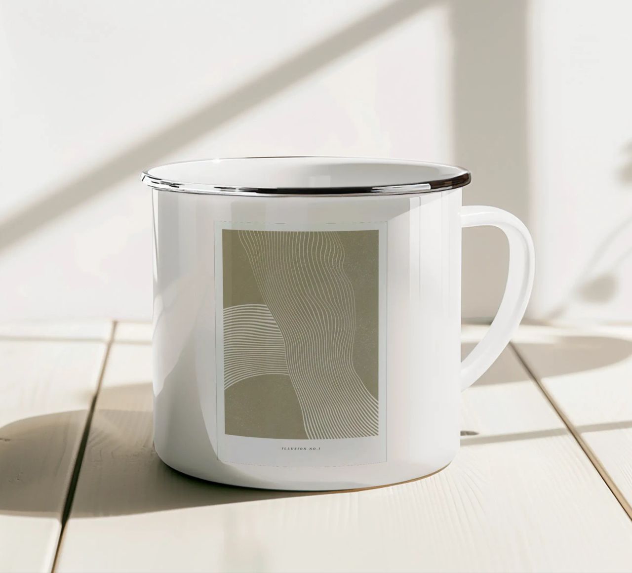 Illusion I tazza in smalto da Graphite