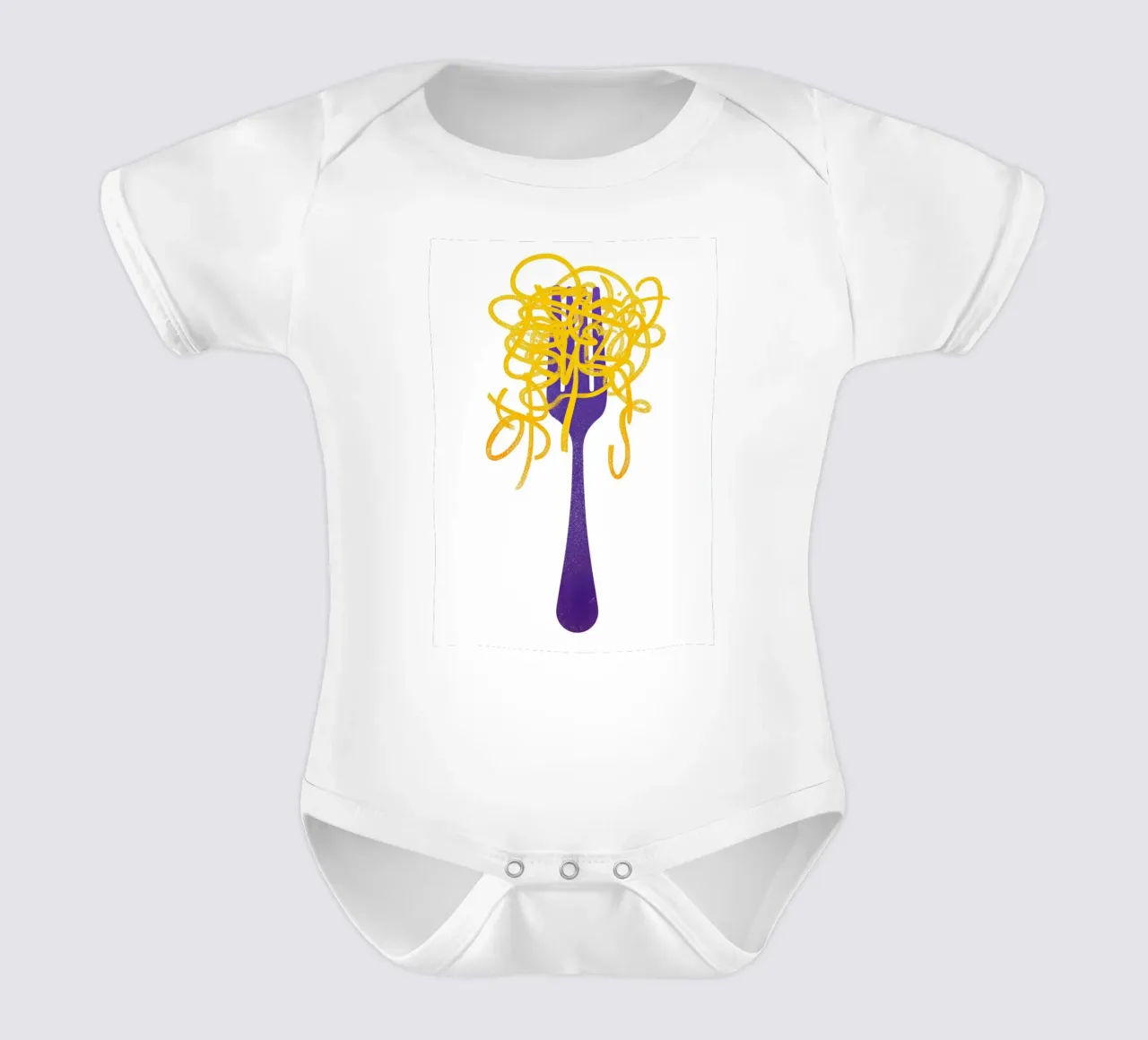 "Eat Spaghetti to Forgetti Your Regretti" Funny Pasta Art body neonato maniche corte da NorwesClub