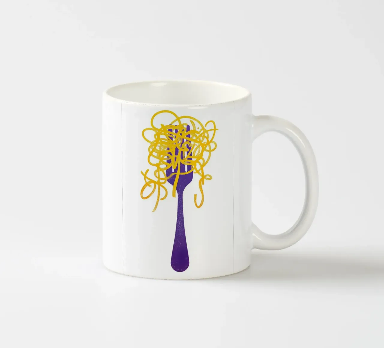 "Eat Spaghetti to Forgetti Your Regretti" Funny Pasta Art tazza in ceramica da NorwesClub