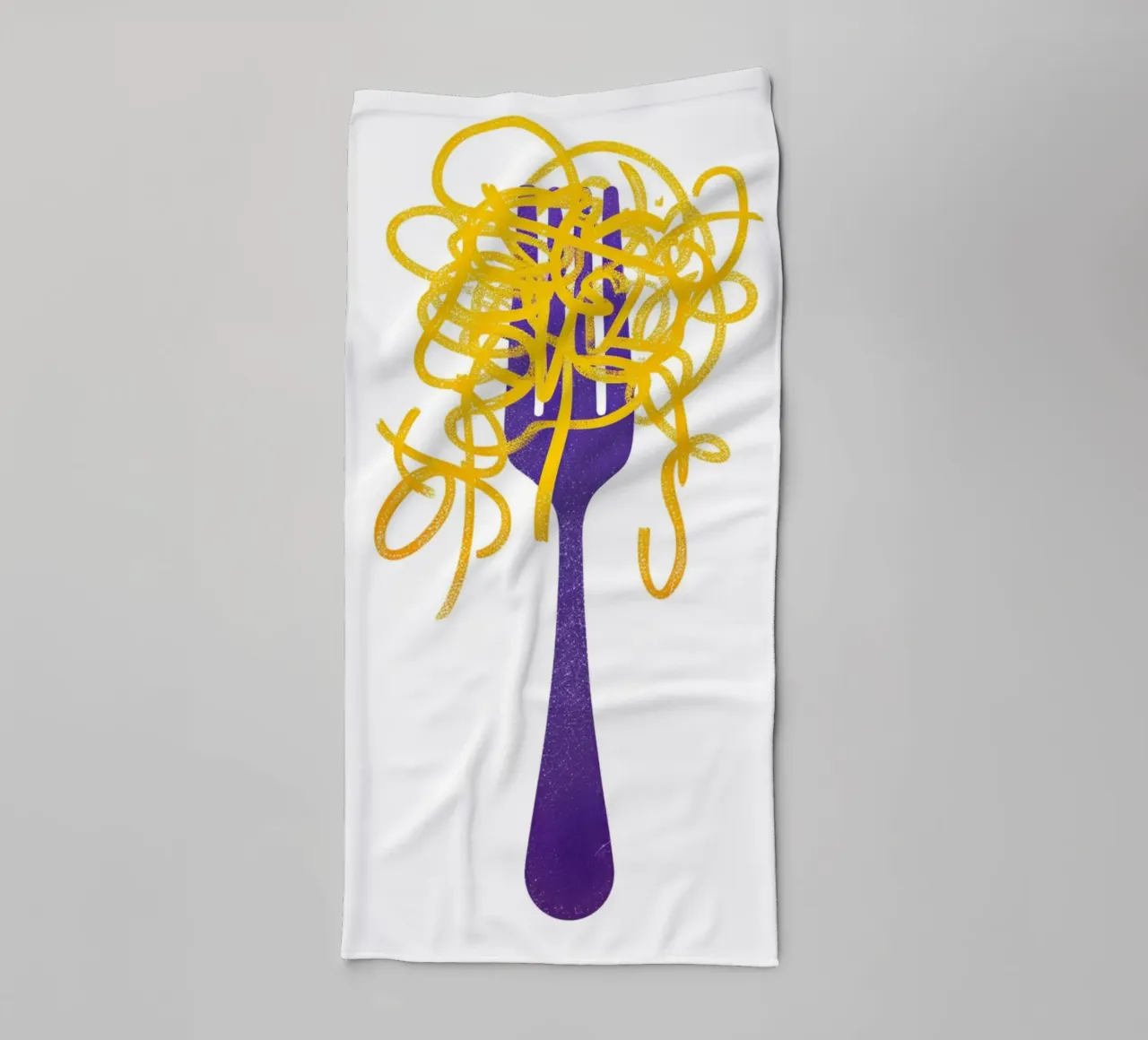 "Eat Spaghetti to Forgetti Your Regretti" Funny Pasta Art asciugamano da bagno da NorwesClub