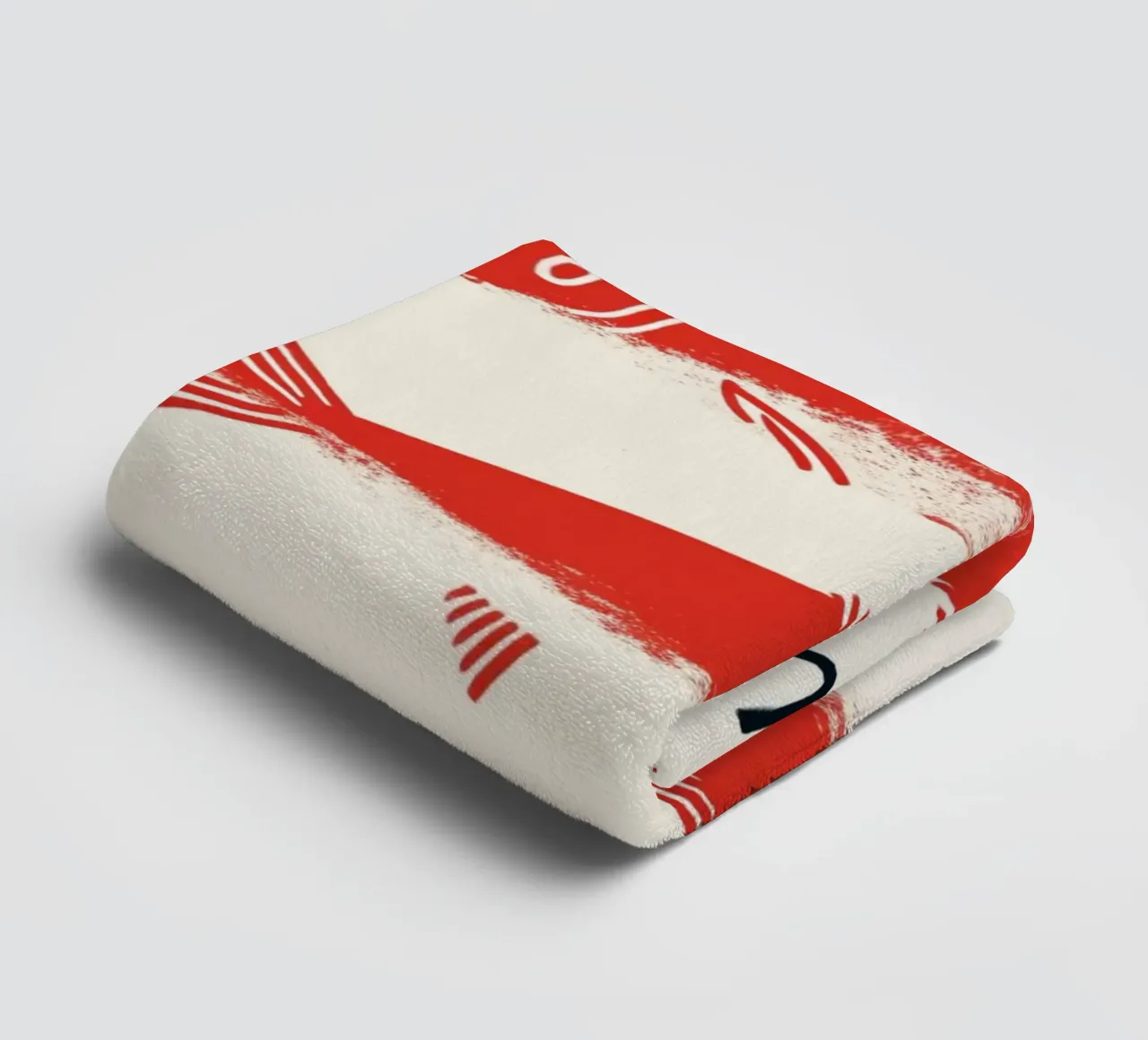 Poster pop art con le sardine rosse - Decorazione originale per la cucina a base di frutti di mare asciugamano da bagno da NorwesClub